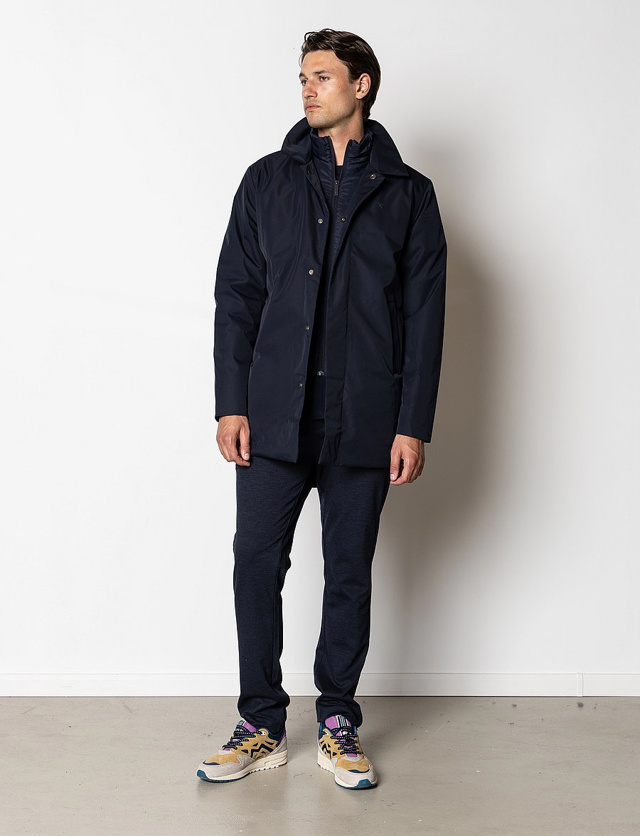 Clean Cut Copenhagen - Blake Mix Coat - dunjakker - dark navy - 5