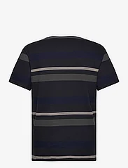 Clean Cut Copenhagen - Calton Striped Tee - short-sleeved t-shirts - dark navy stripe - 1