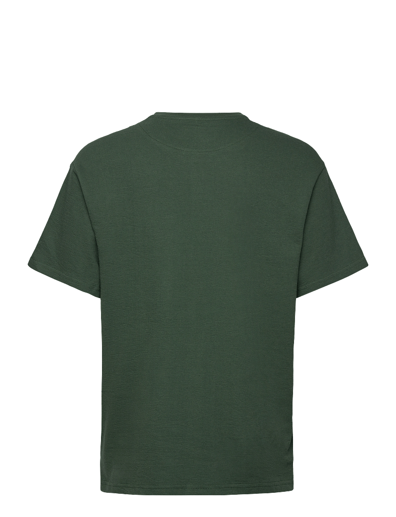 Clean Cut Copenhagen - Calton Structured Tee - short-sleeved t-shirts - dark green - 1