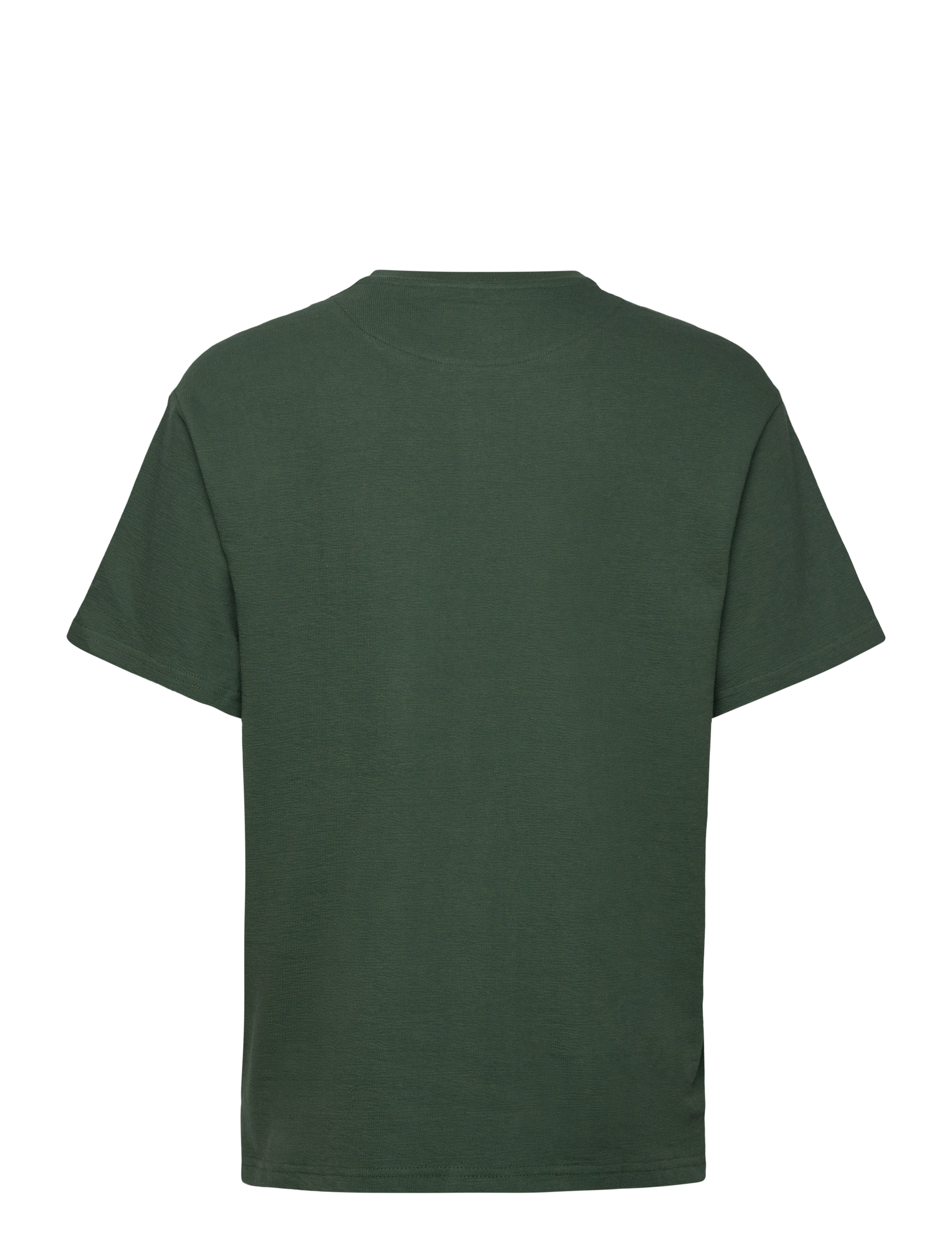 Clean Cut Copenhagen - Calton Structured Tee - kortärmade t-shirts - dark green - 1