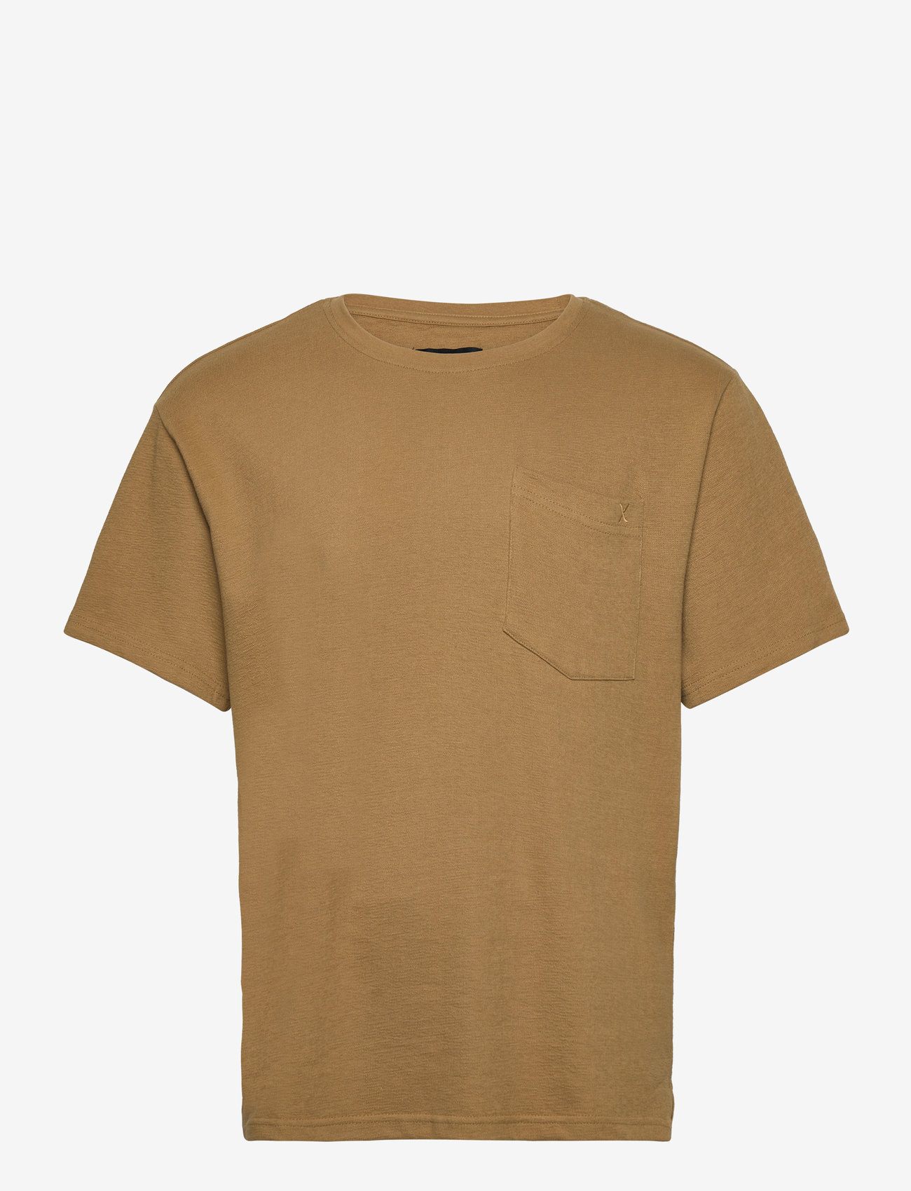 Clean Cut Copenhagen - Calton Structured Tee - herbstliche kleidung - dark khaki - 0