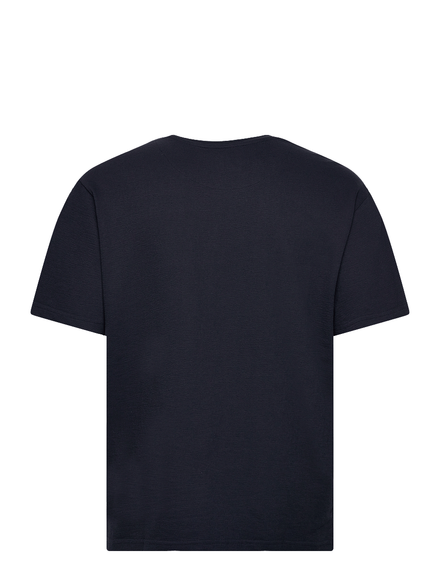 Clean Cut Copenhagen - Calton Structured Tee - kortärmade t-shirts - dark navy - 2