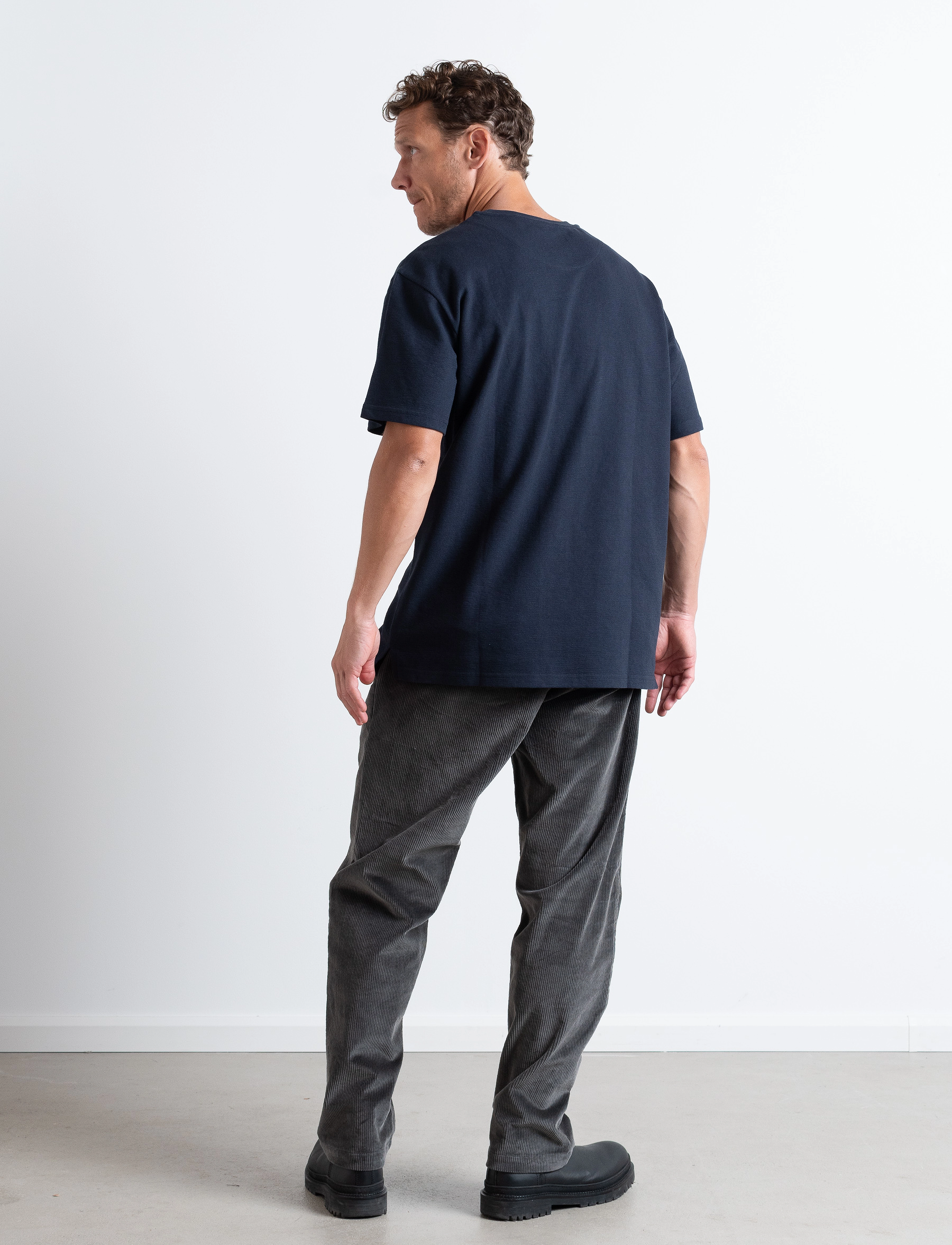 Clean Cut Copenhagen - Calton Structured Tee - laveste priser - dark navy - 5