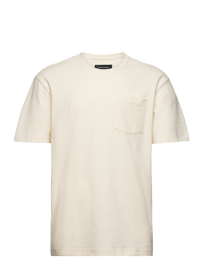 Clean Cut Copenhagen - Calton Structured Tee - t-shirts à manches courtes - ecru - 1