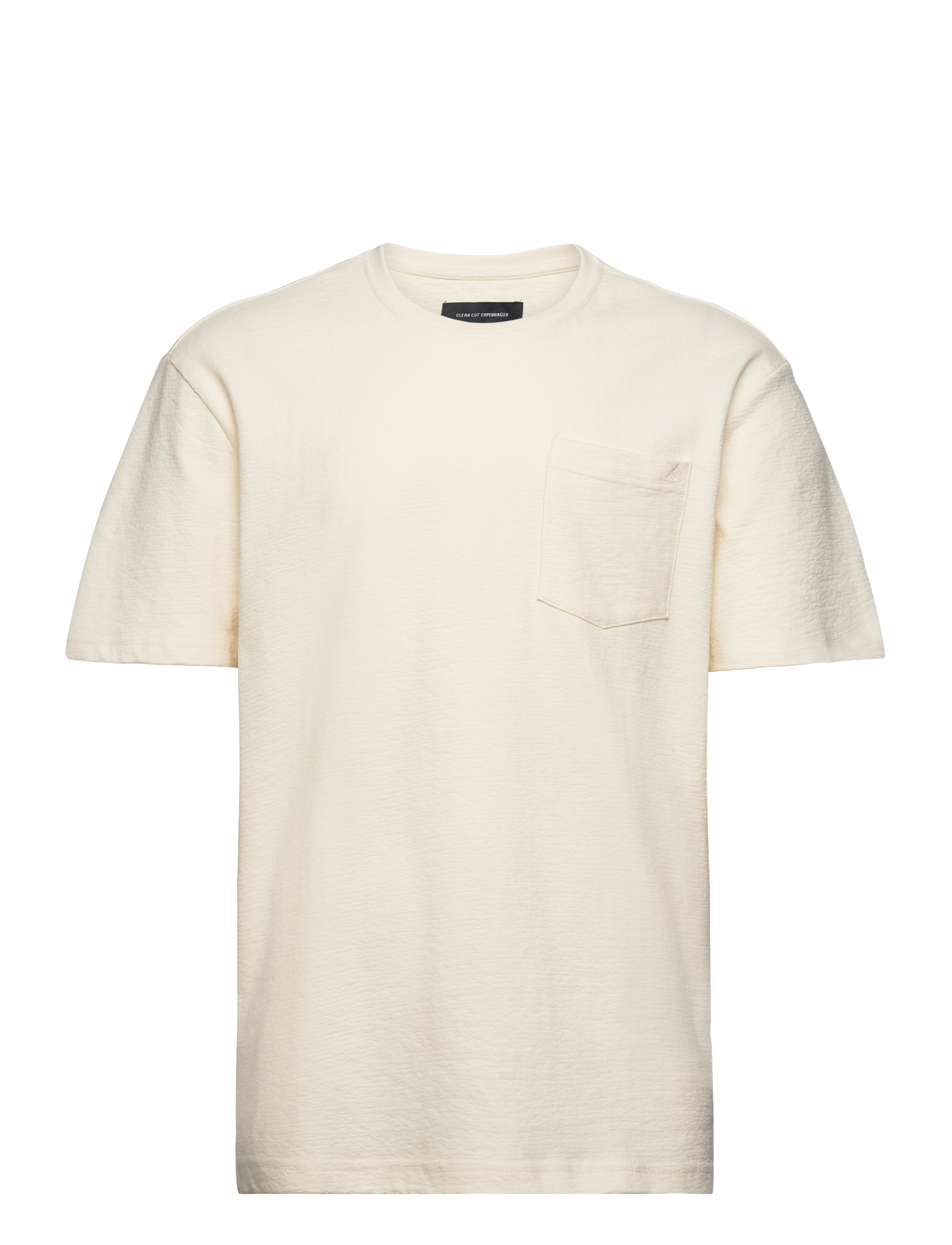 Clean Cut Copenhagen Calton Structured Tee - Tøj - ECRU / cream