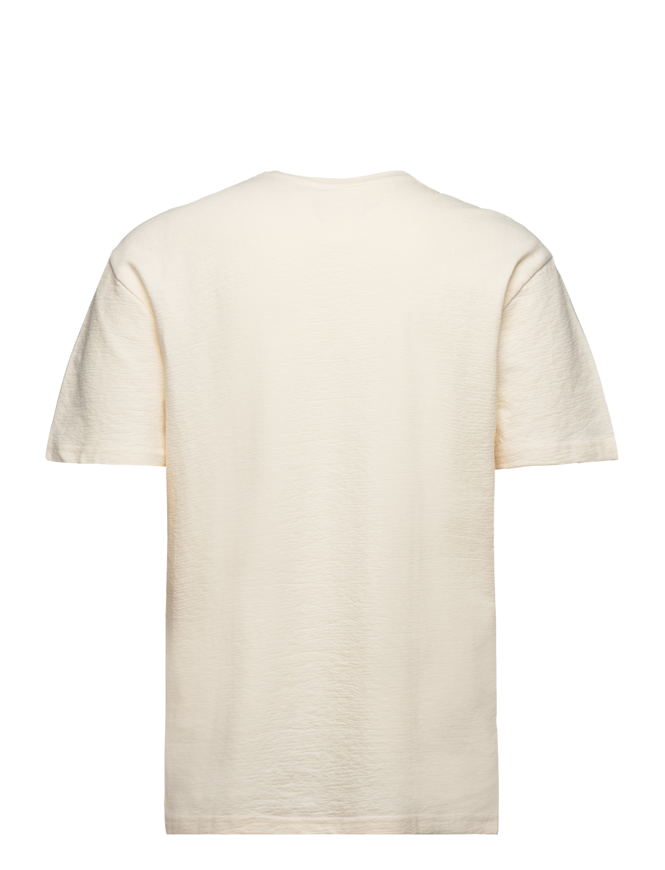Clean Cut Copenhagen - Calton Structured Tee - kortärmade t-shirts - ecru - 2