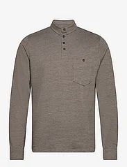 Clean Cut Copenhagen - Andy XO Stretch Polo LS - long-sleeved polos - sand mix - 0