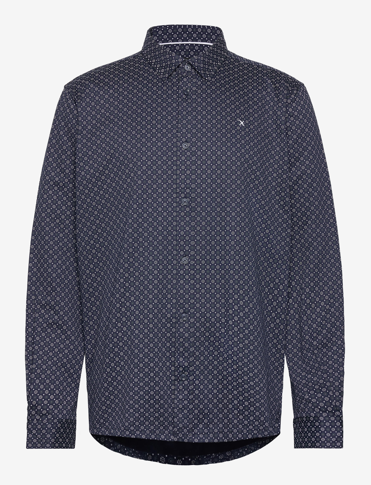Clean Cut Copenhagen - Valencia Stretch AOP Shirt LS - mönstrade skjortor - light blue - 1