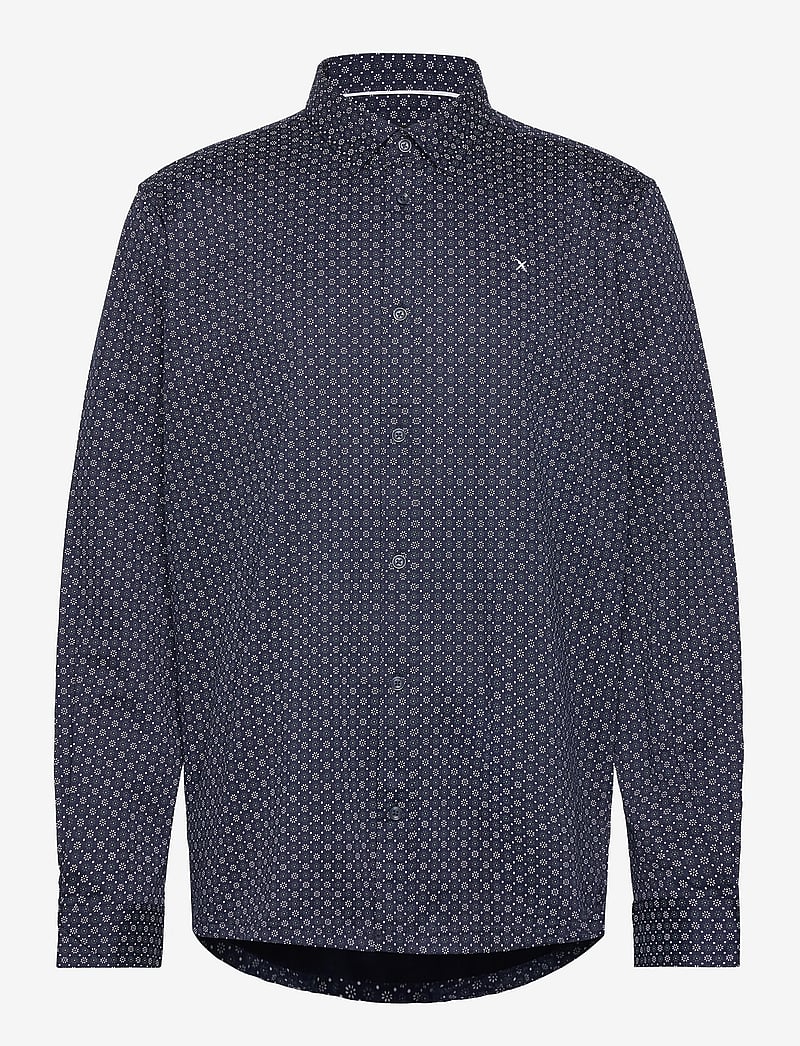 Clean Cut Copenhagen - Valencia Stretch AOP Shirt LS - mönstrade skjortor - light blue - 1
