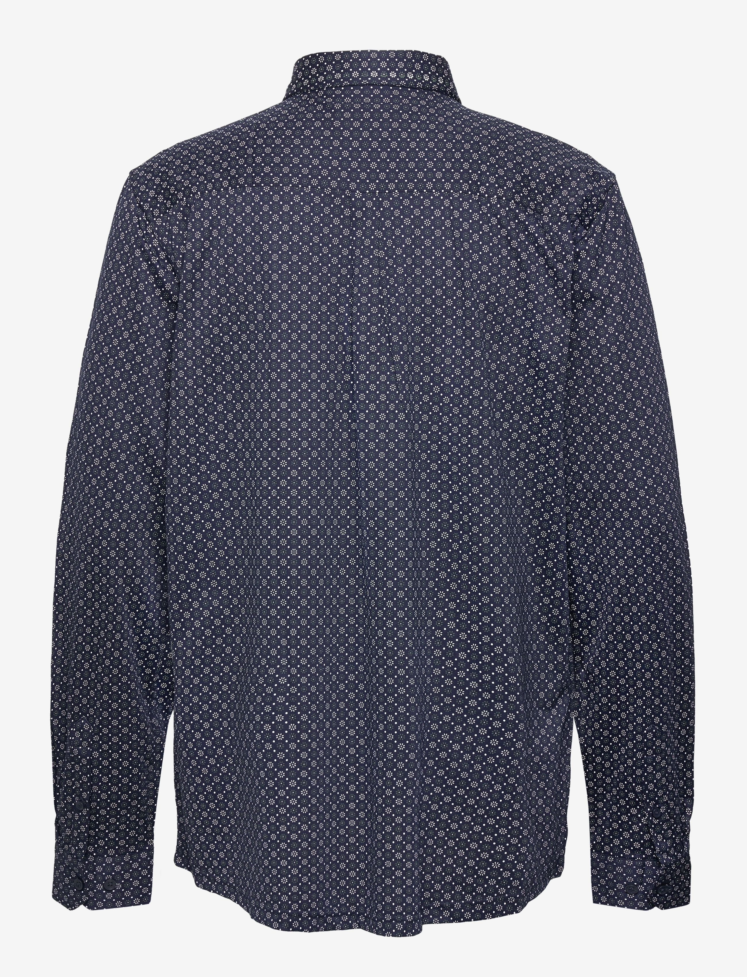 Clean Cut Copenhagen - Valencia Stretch AOP Shirt LS - män - light blue - 2