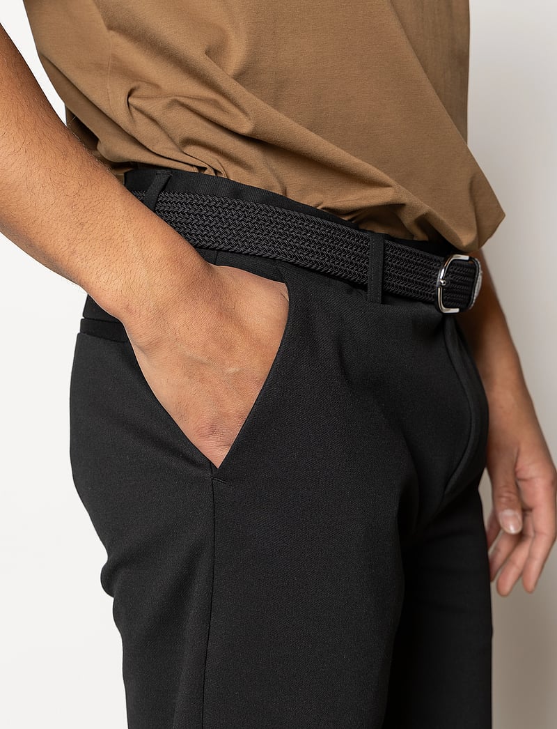 Clean Cut Copenhagen - Milano Brendon Jersey Shorts - chino lühikesed püksid - black - 3