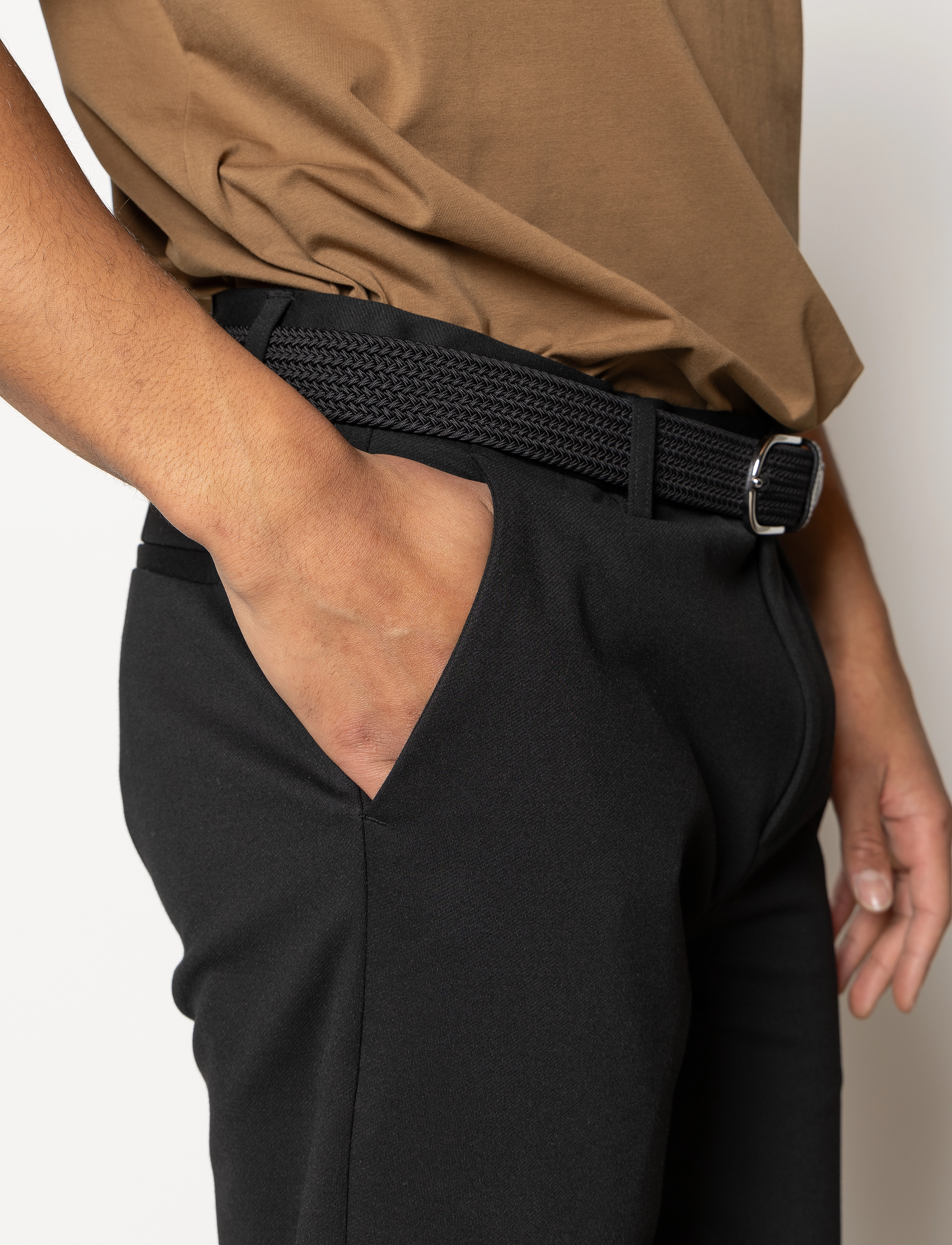 Clean Cut Copenhagen - Milano Brendon Jersey Shorts - chino-stuttbuxur - black - 3