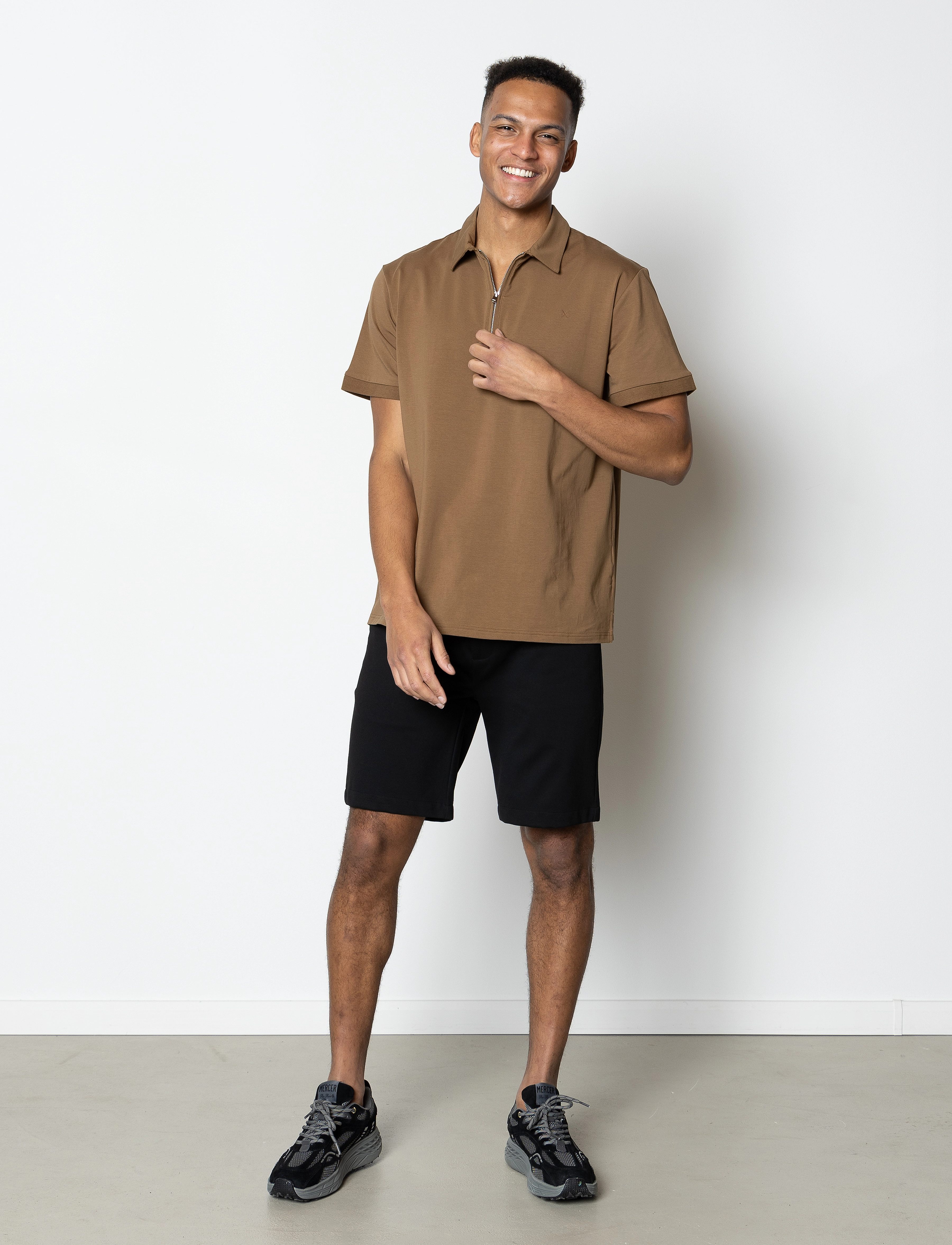 Clean Cut Copenhagen - Milano Brendon Jersey Shorts - chino-stuttbuxur - black - 4
