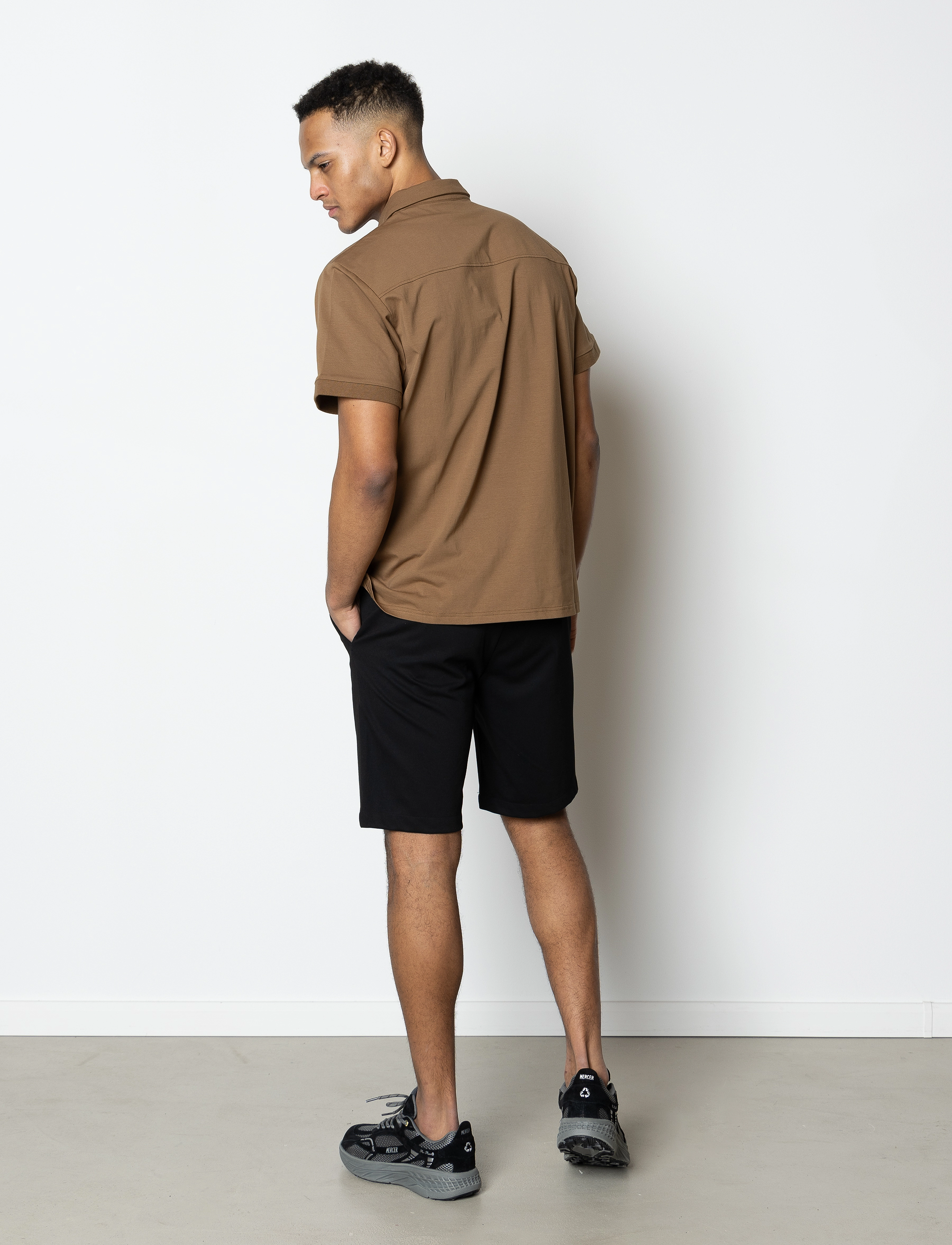 Clean Cut Copenhagen - Milano Brendon Jersey Shorts - chino-stuttbuxur - black - 5