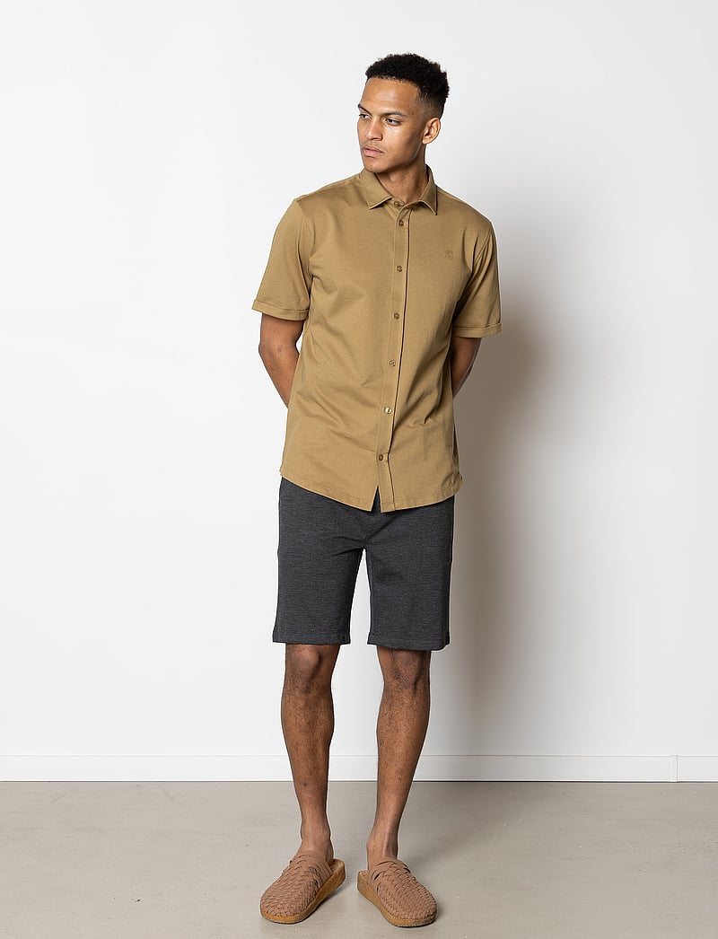 Clean Cut Copenhagen - Milano Brendon Jersey Shorts - chinos shorts - dark grey - 4