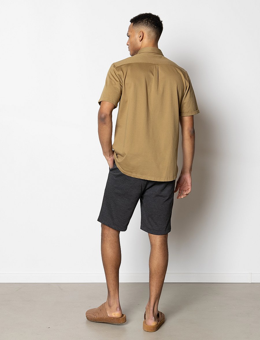 Clean Cut Copenhagen - Milano Brendon Jersey Shorts - chinos shorts - dark grey - 5