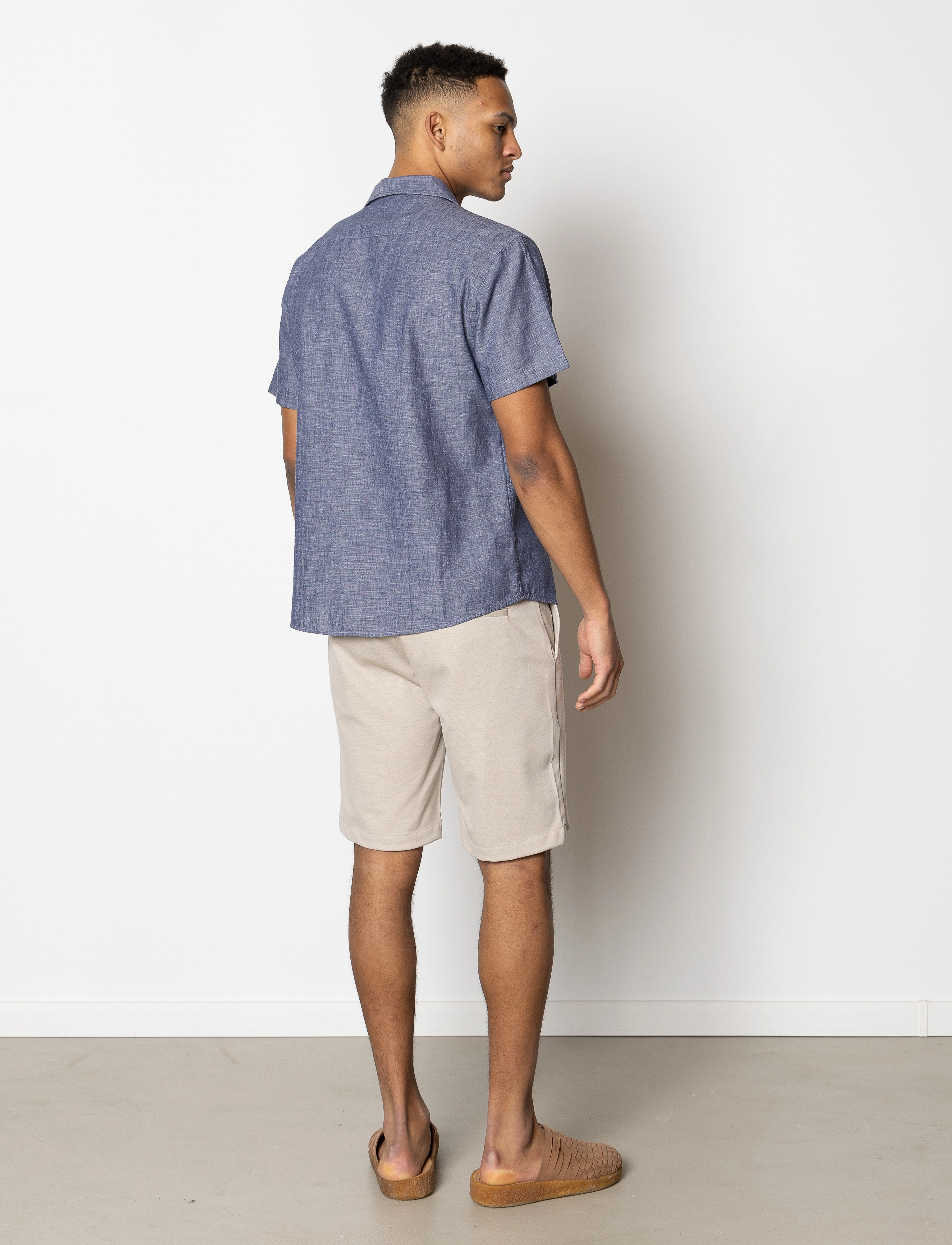 Clean Cut Copenhagen - Milano Brendon Jersey Shorts - chinos shorts - ecru - 5