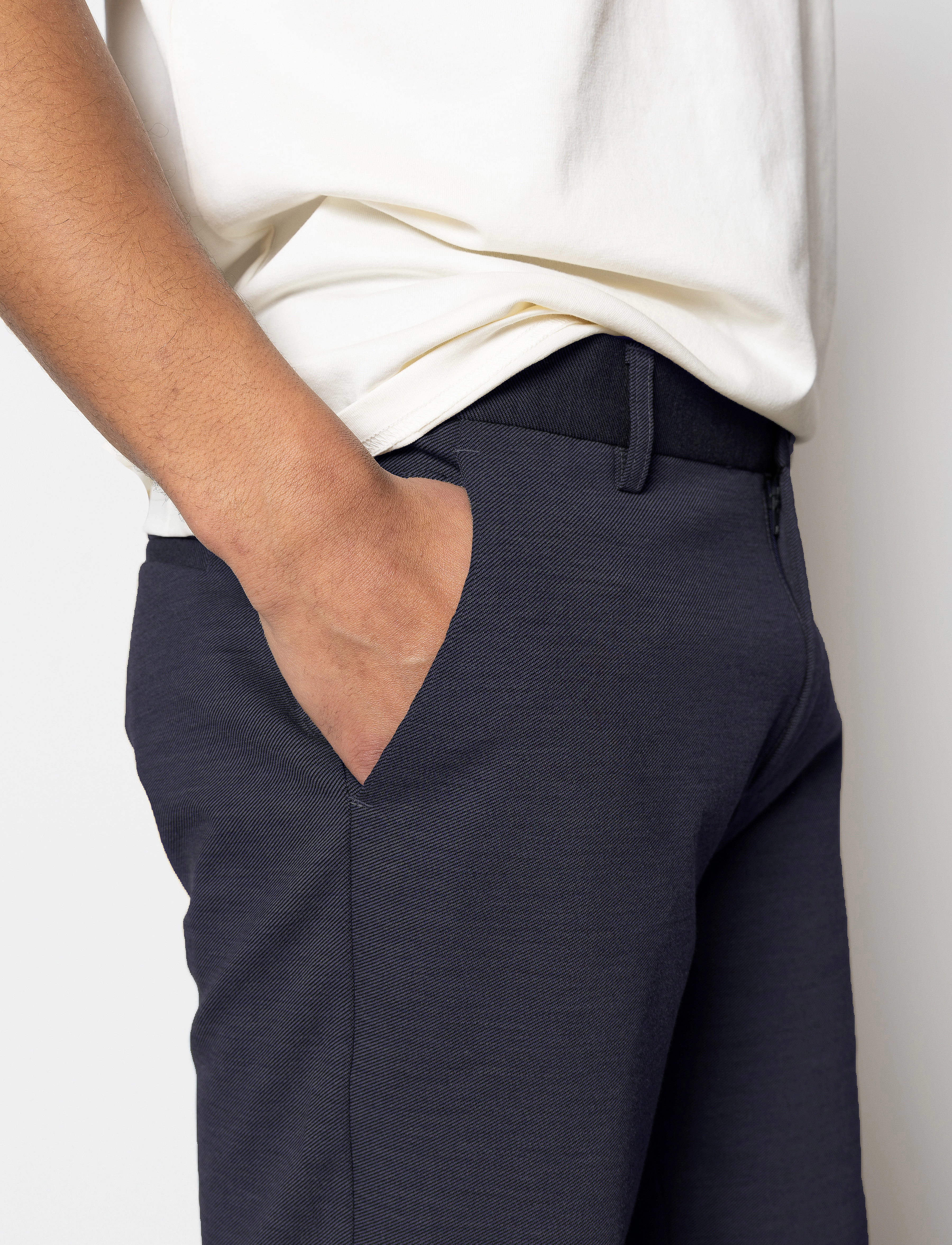Clean Cut Copenhagen - Milano Brendon Jersey Shorts - chinos shorts - navy - 3
