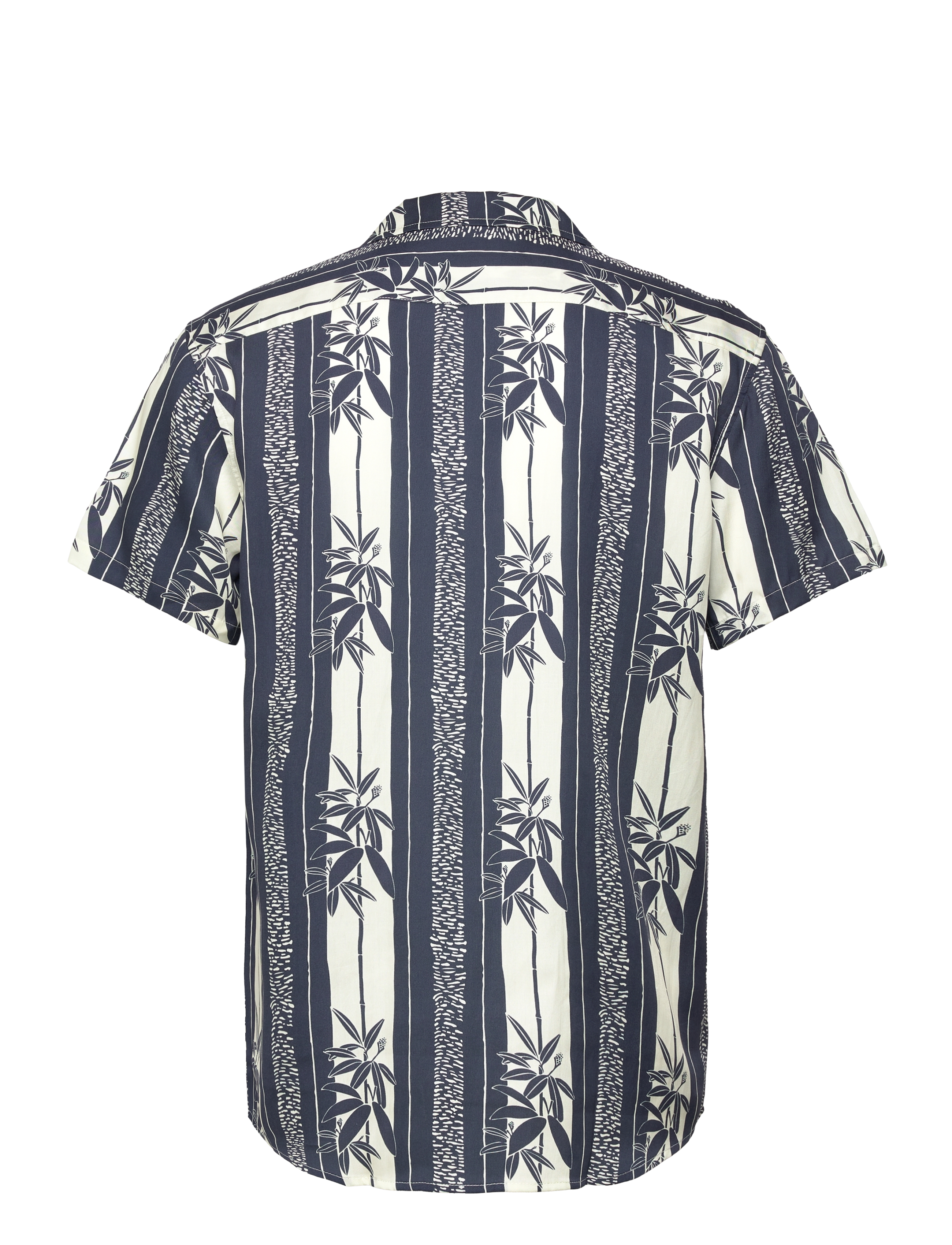 Clean Cut Copenhagen - Bowling Finn Shirt S/S - dark navy/ecru - 2
