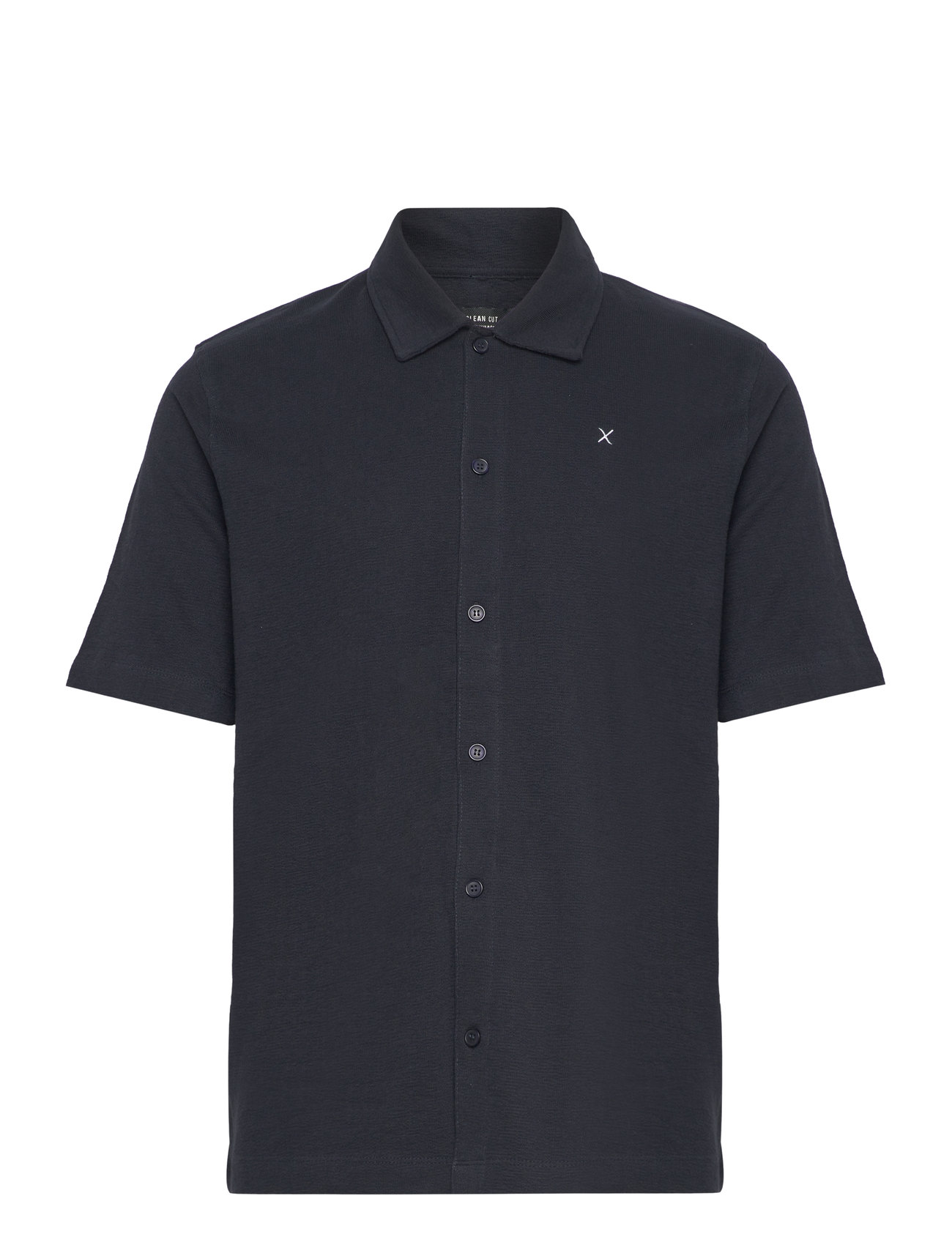 Clean Cut Copenhagen - Calton Structured Shirt S/S - lühikeste varrukatega särgid - dark navy - 1