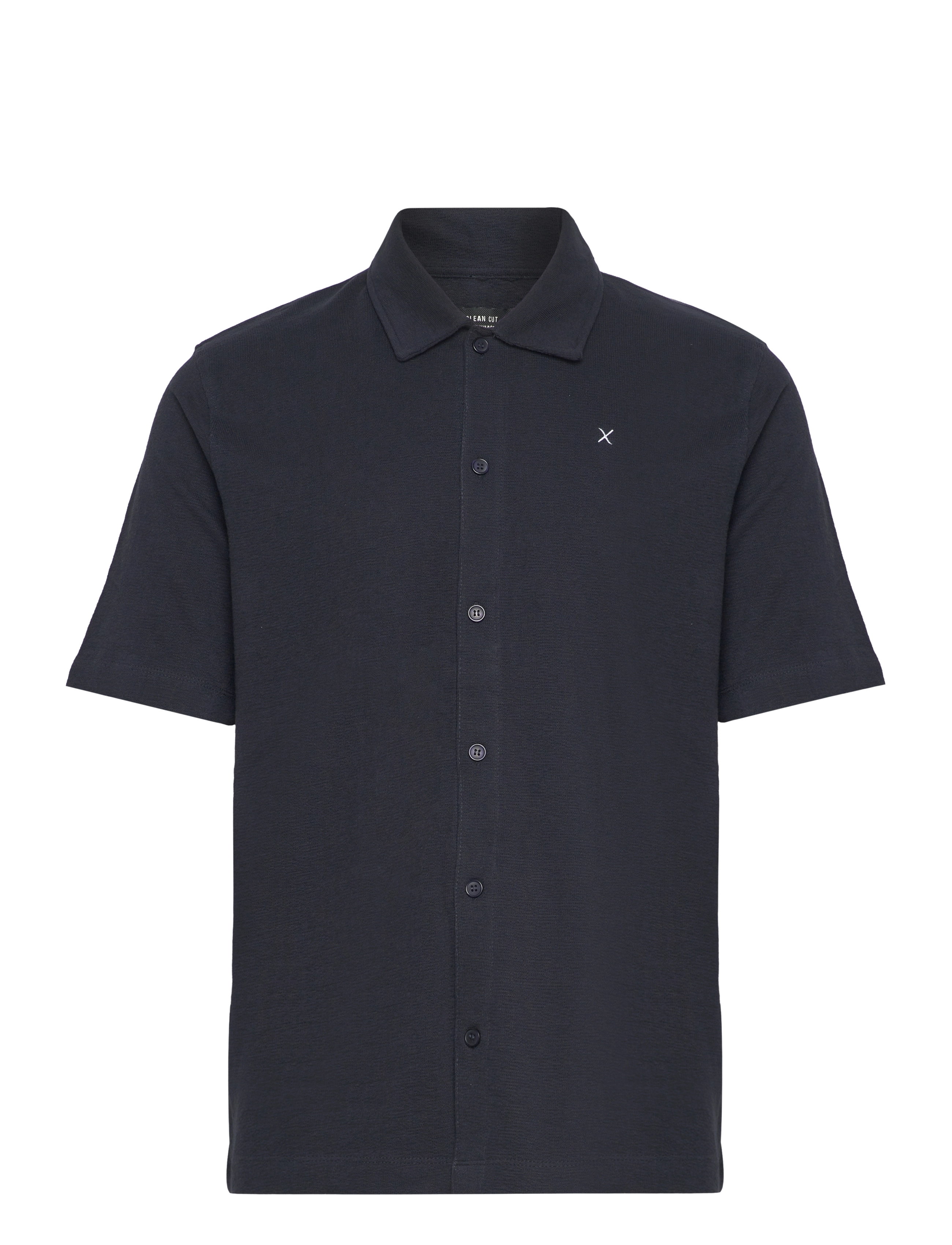 Clean Cut Copenhagen Calton Structured Shirt S/S - Clean Cut Copenhagen - DARK NAVY / navy