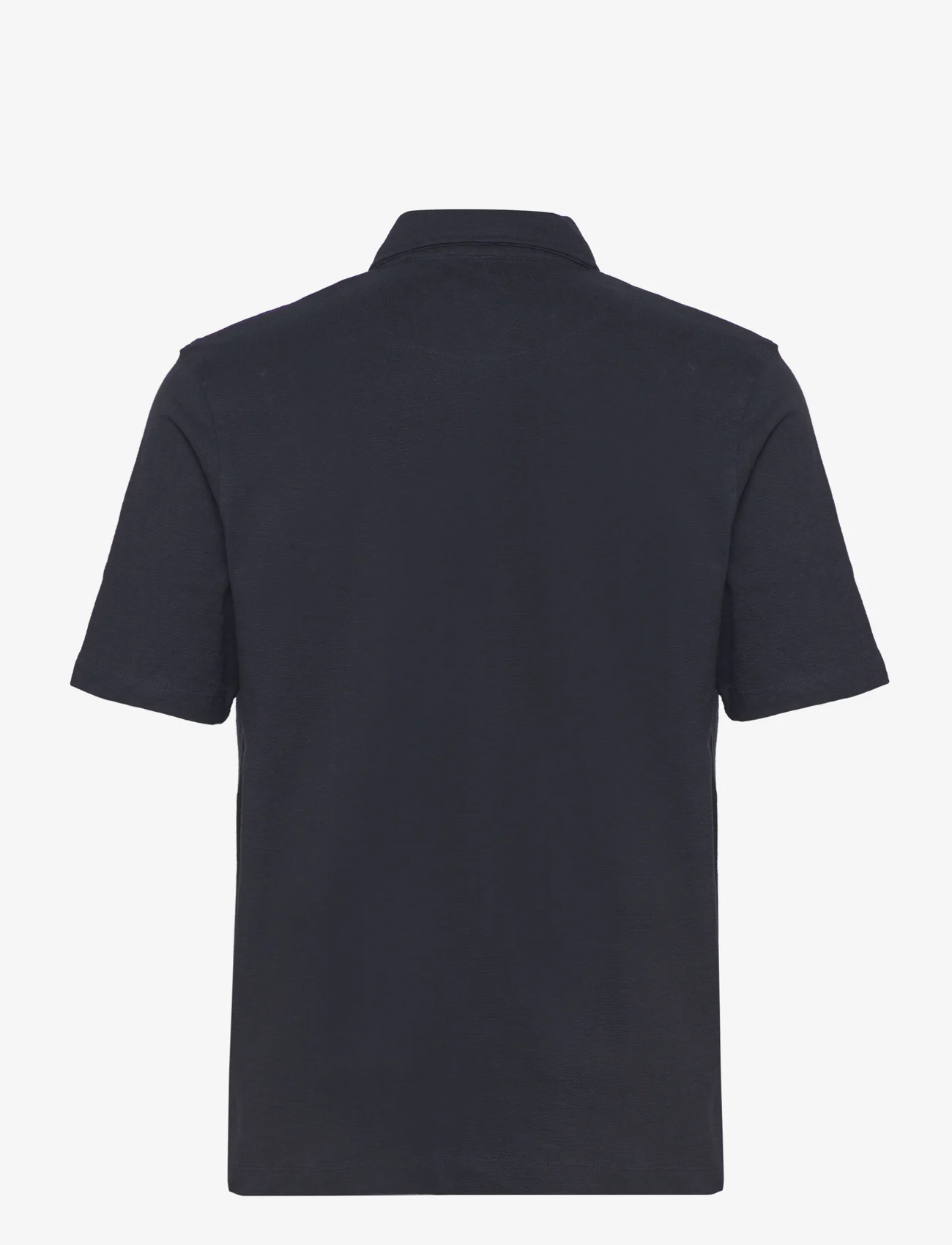 Clean Cut Copenhagen - Calton Structured Shirt S/S - polo marškinėliai trumpomis rankovėmis - dark navy - 1