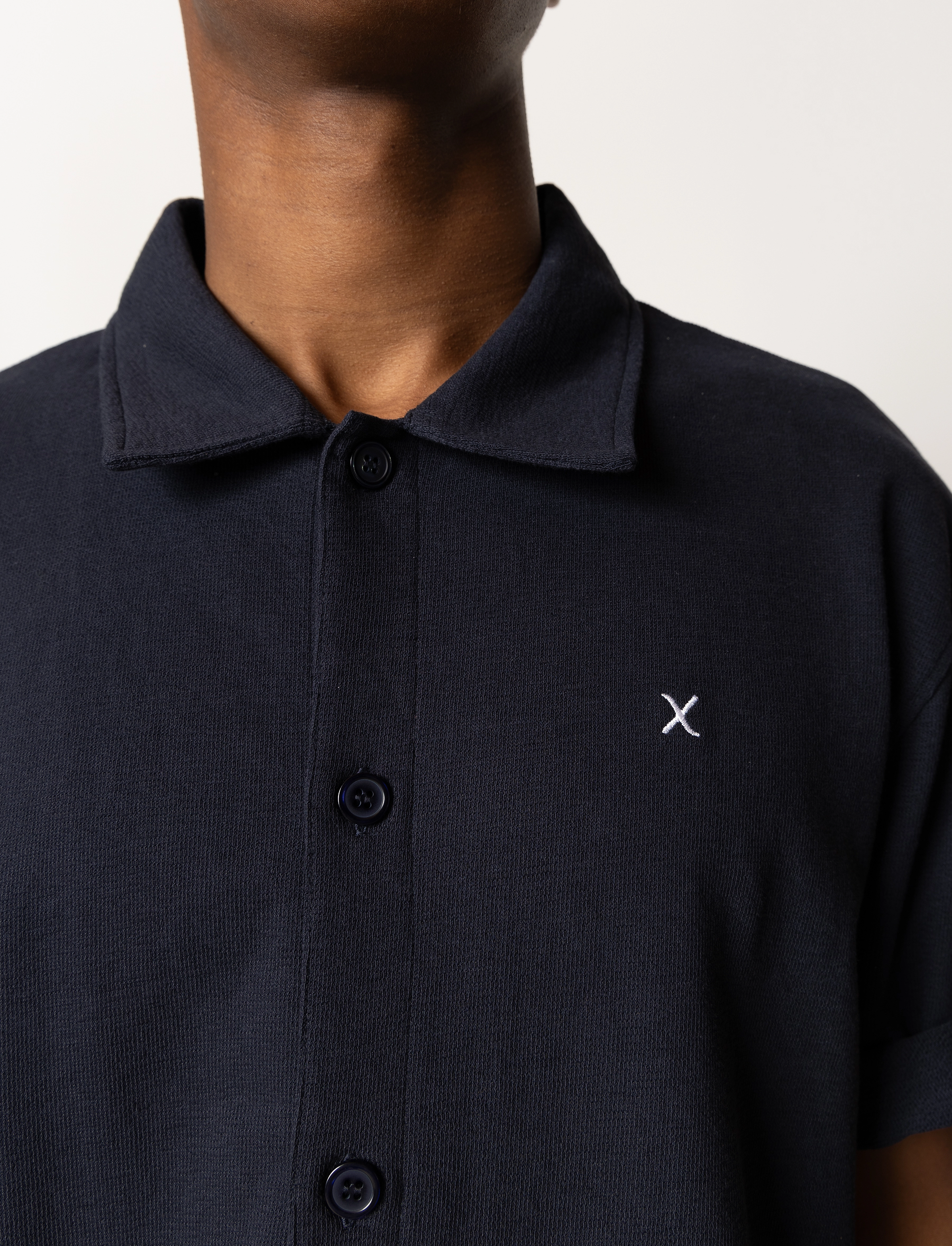 Clean Cut Copenhagen - Calton Structured Shirt S/S - lyhythihaiset kauluspaidat - dark navy - 3