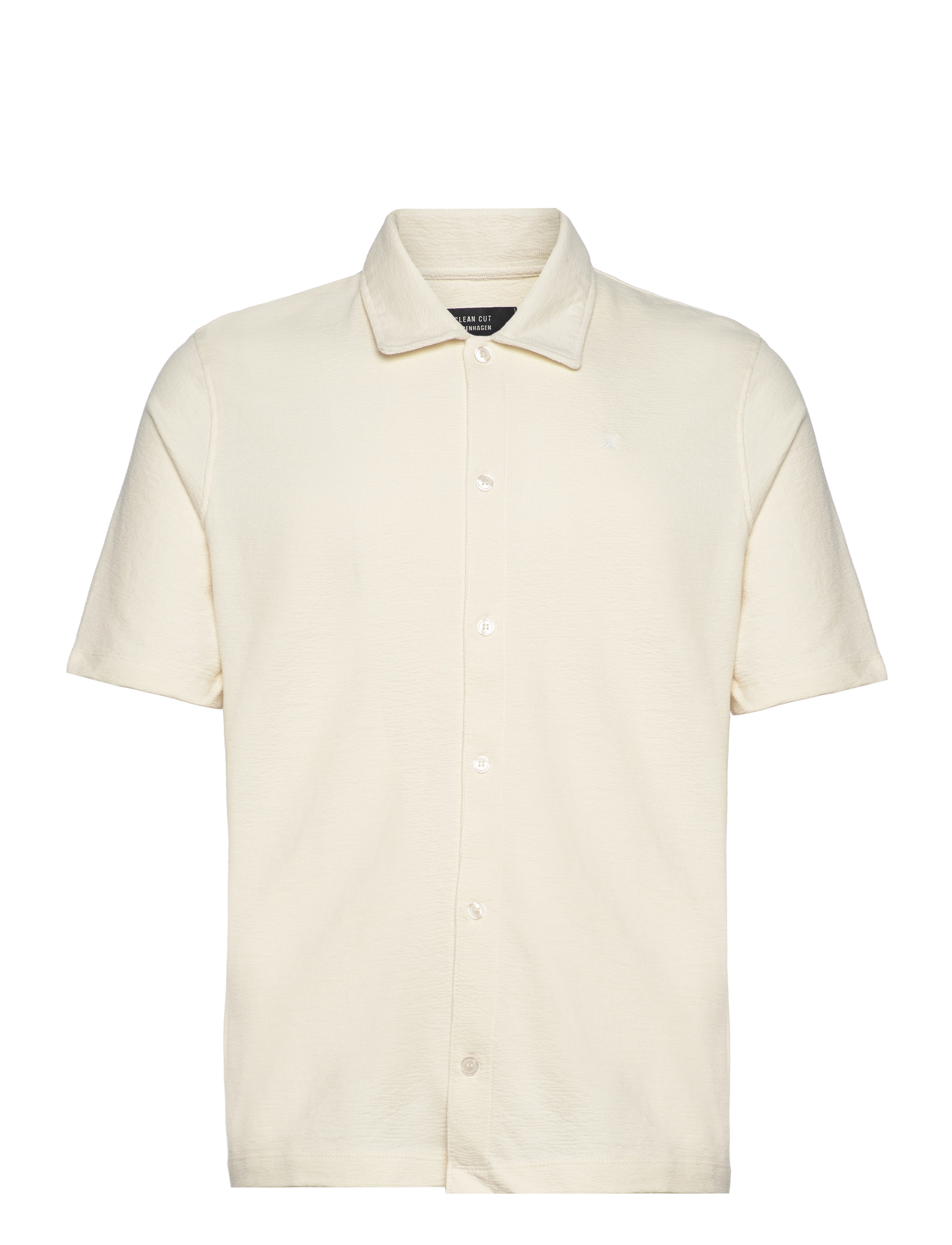 Clean Cut Copenhagen Calton Structured Shirt S/S - Clean Cut Copenhagen - ECRU / cream