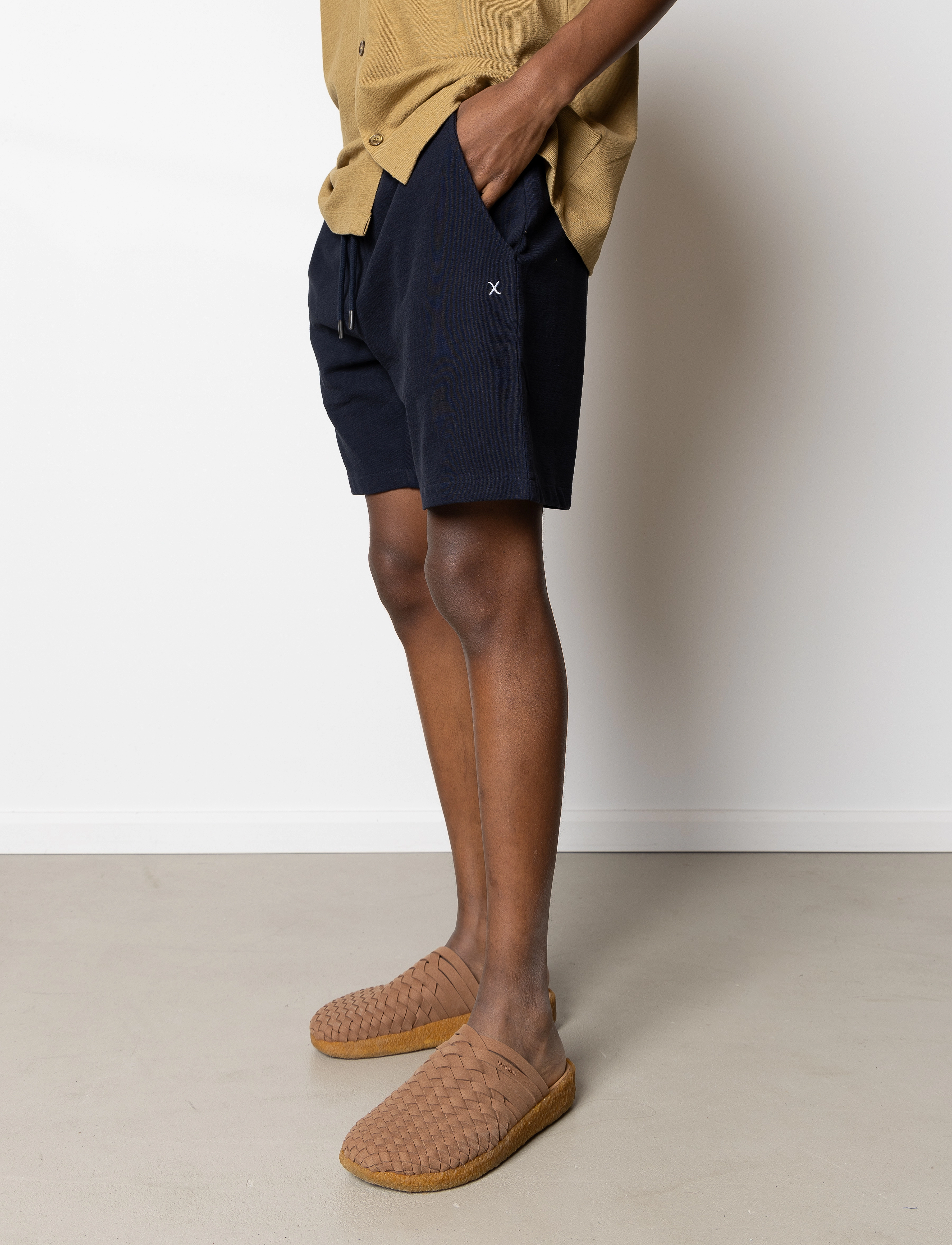 Clean Cut Copenhagen Calton Structured Shorts, S, Navy, Shorts > Svedeshorts, Herre