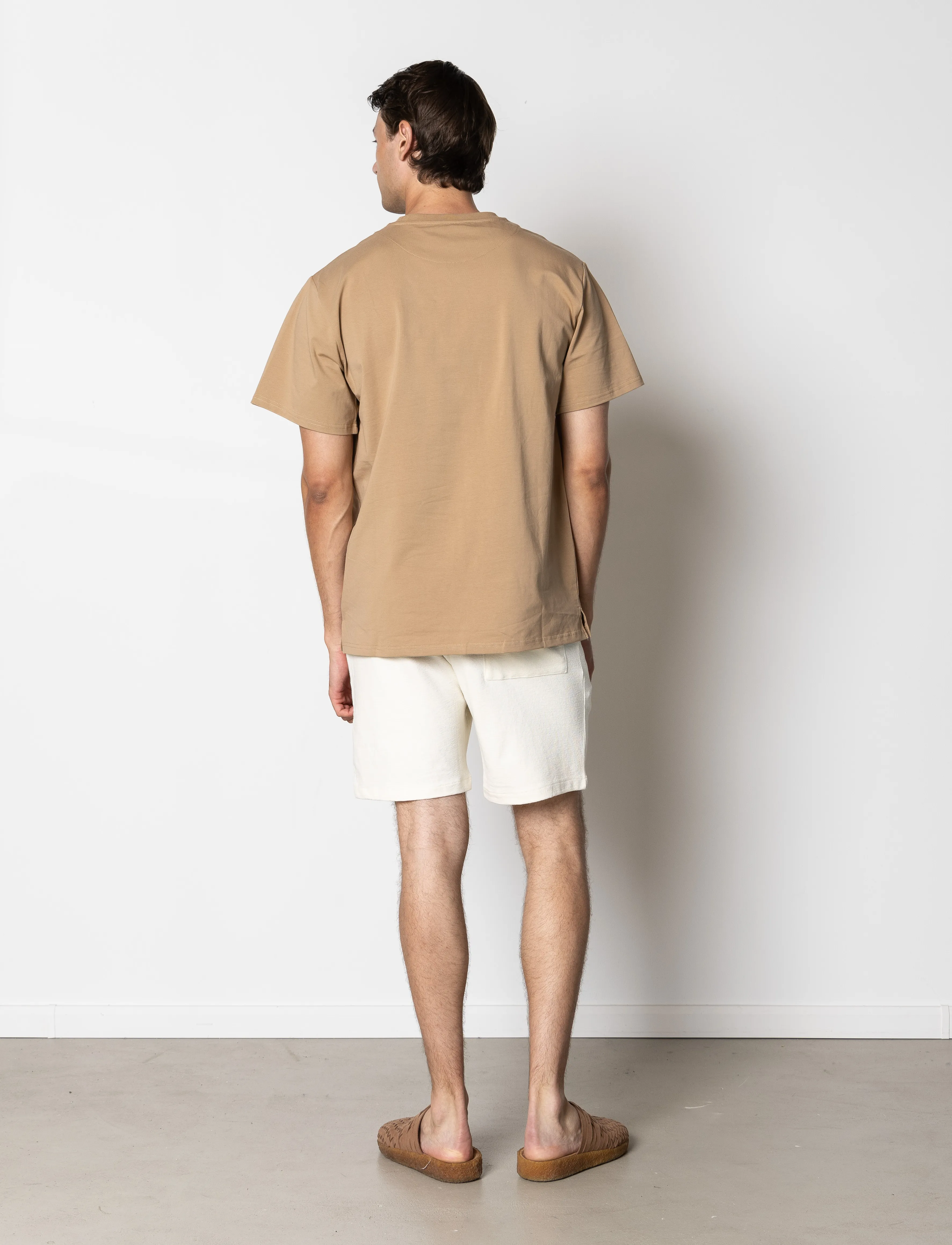 Clean Cut Copenhagen - Calton Structured Shorts - sweatshorts - ecru - 5