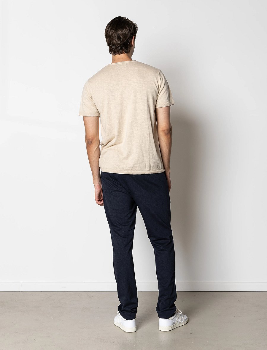 Clean Cut Copenhagen - Thomas knitted t-shirt - kortärmade t-shirts - ecru - 5