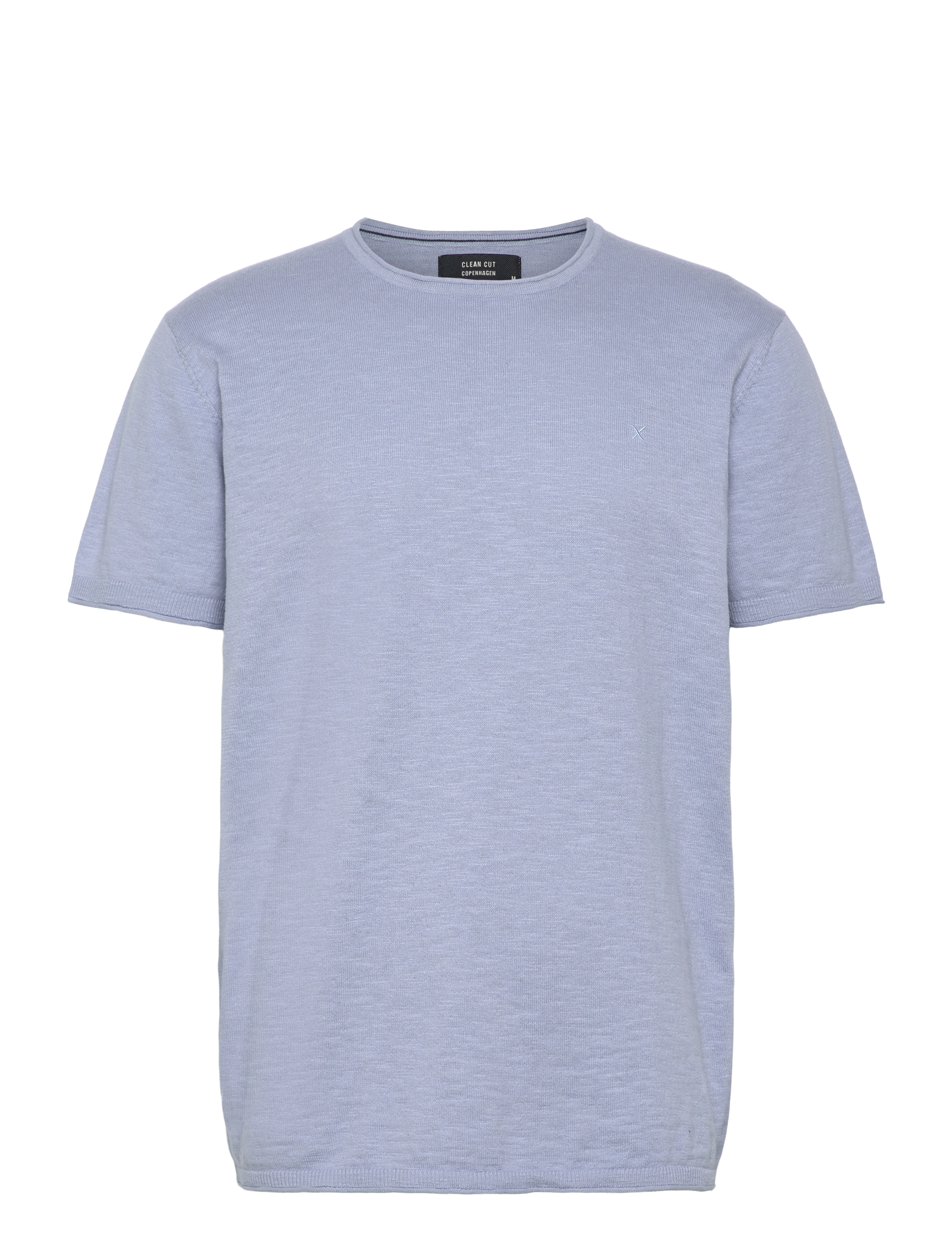 Clean Cut Copenhagen - Thomas knitted t-shirt - light blue - 1