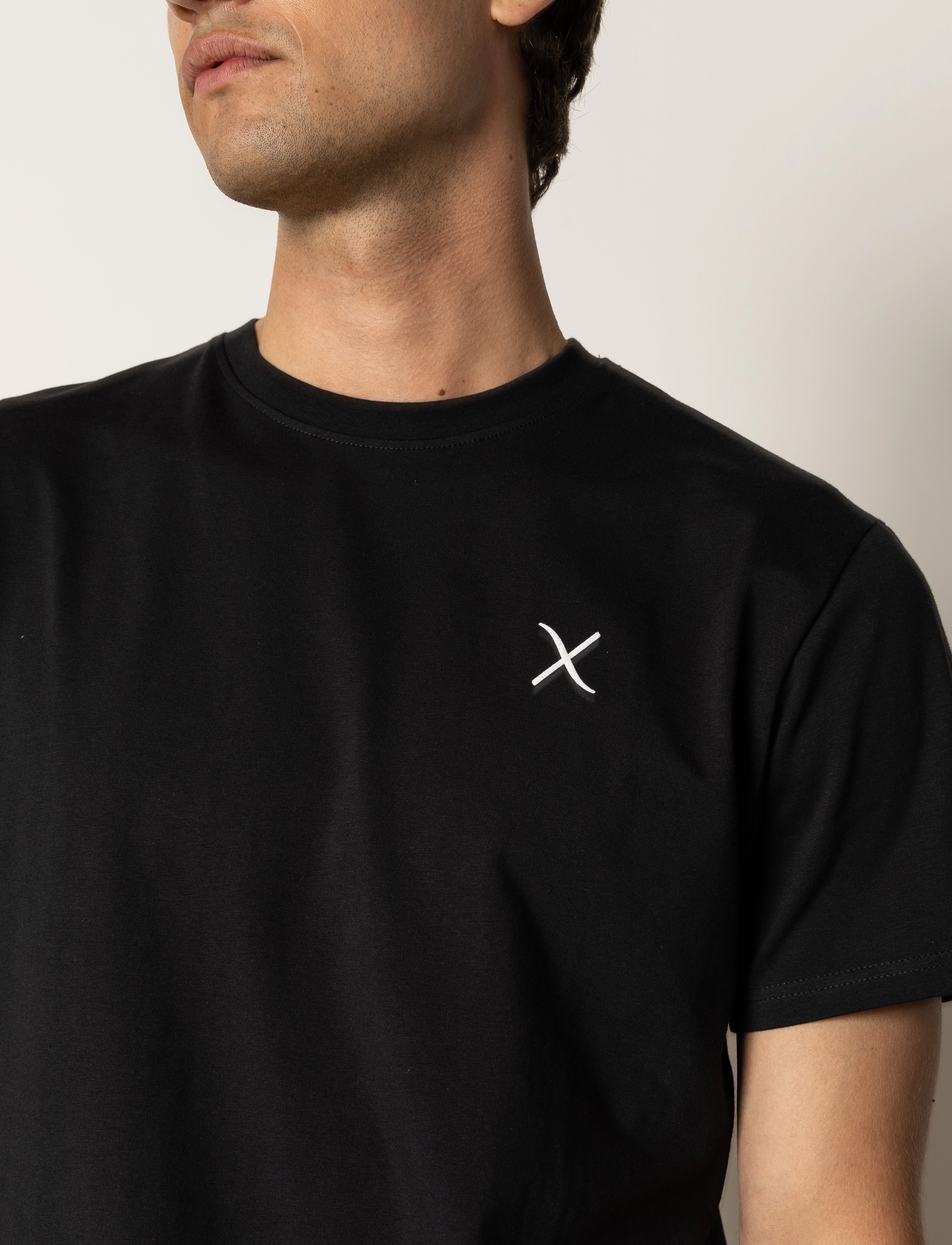 Clean Cut Copenhagen - Cross Logo Organic Tee - black - 4