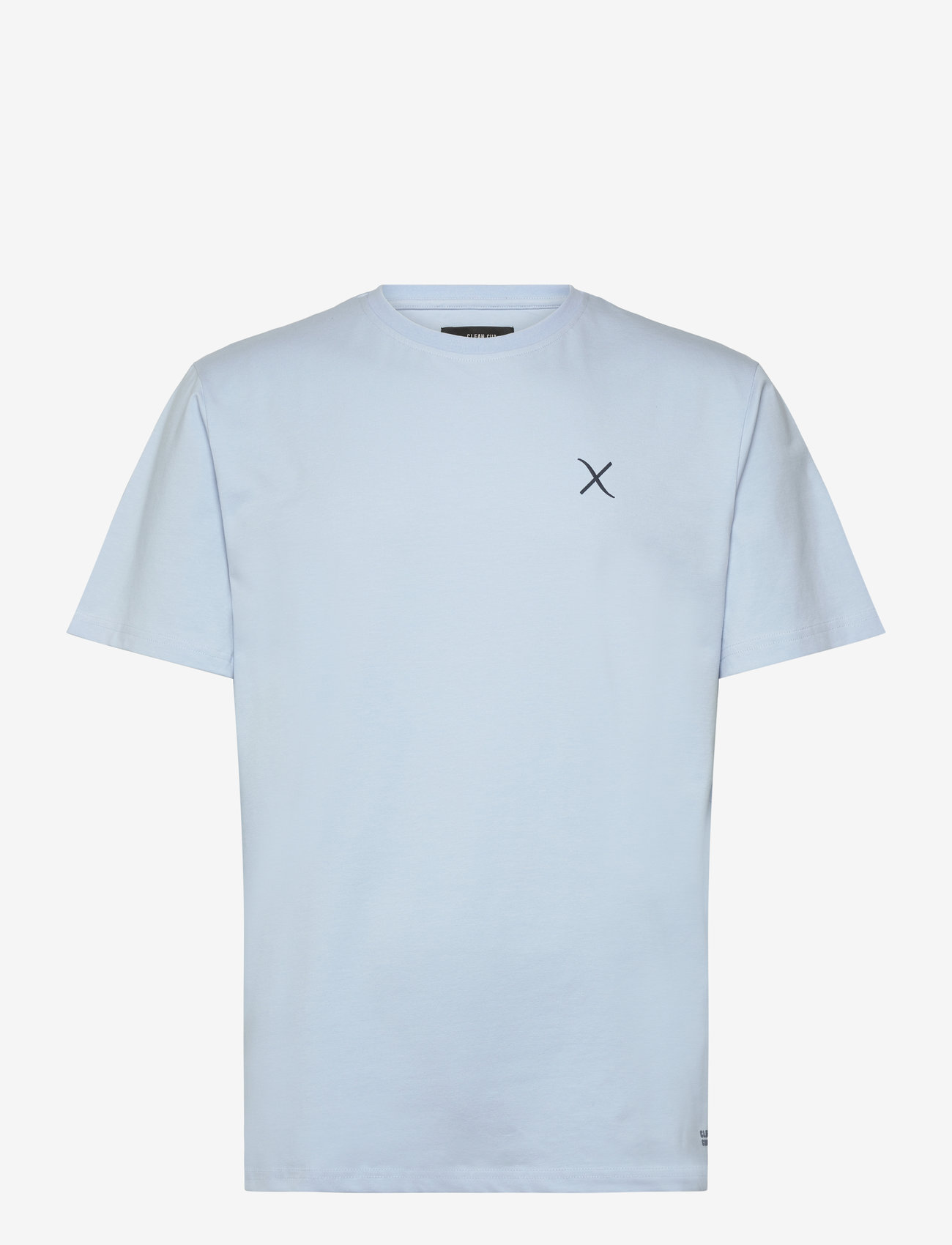 Clean Cut Copenhagen - Cross Logo Organic Tee - light blue - 1