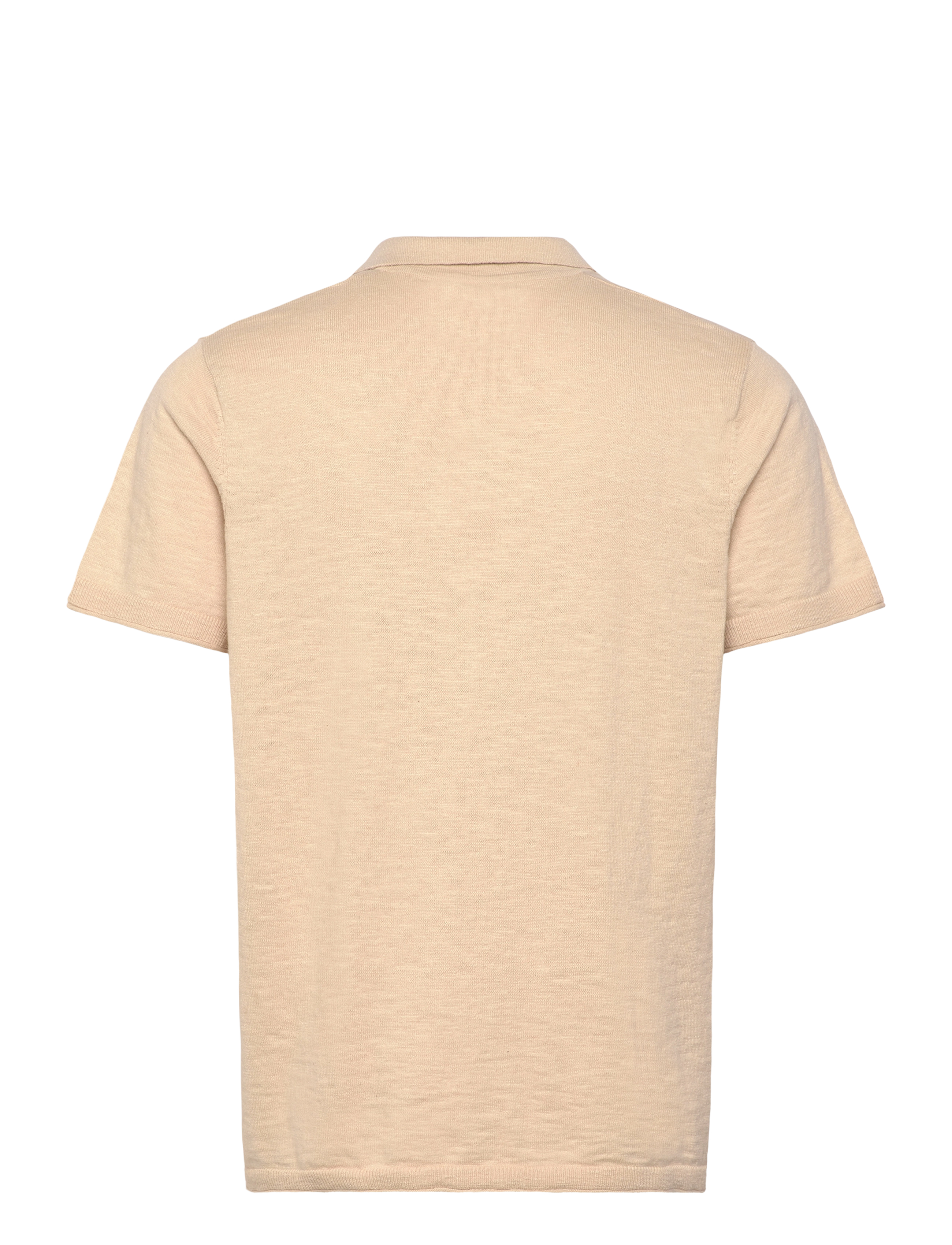 Clean Cut Copenhagen - Thomas knitted polo - ecru - 2