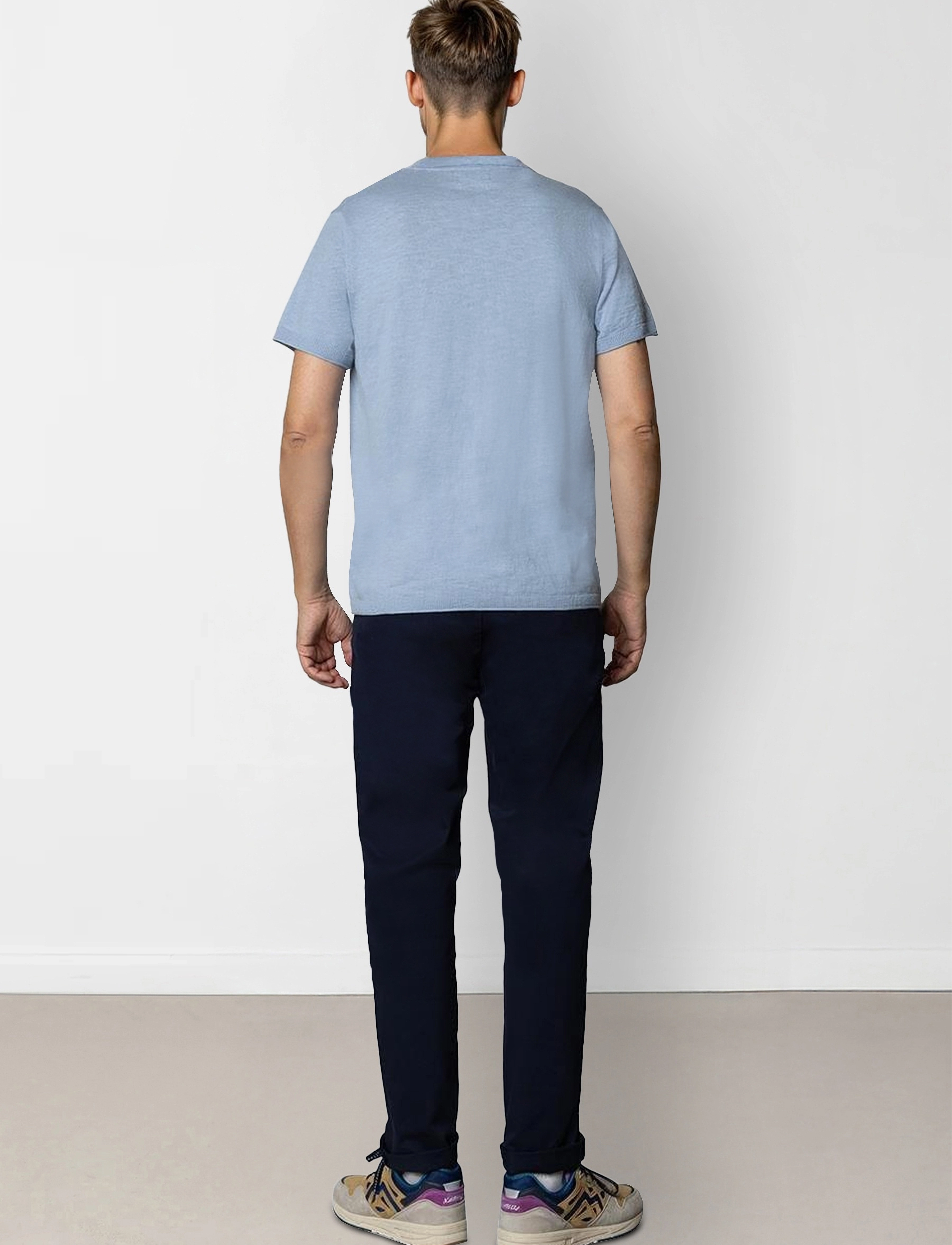 Clean Cut Copenhagen - Thomas knitted polo - light blue - 5