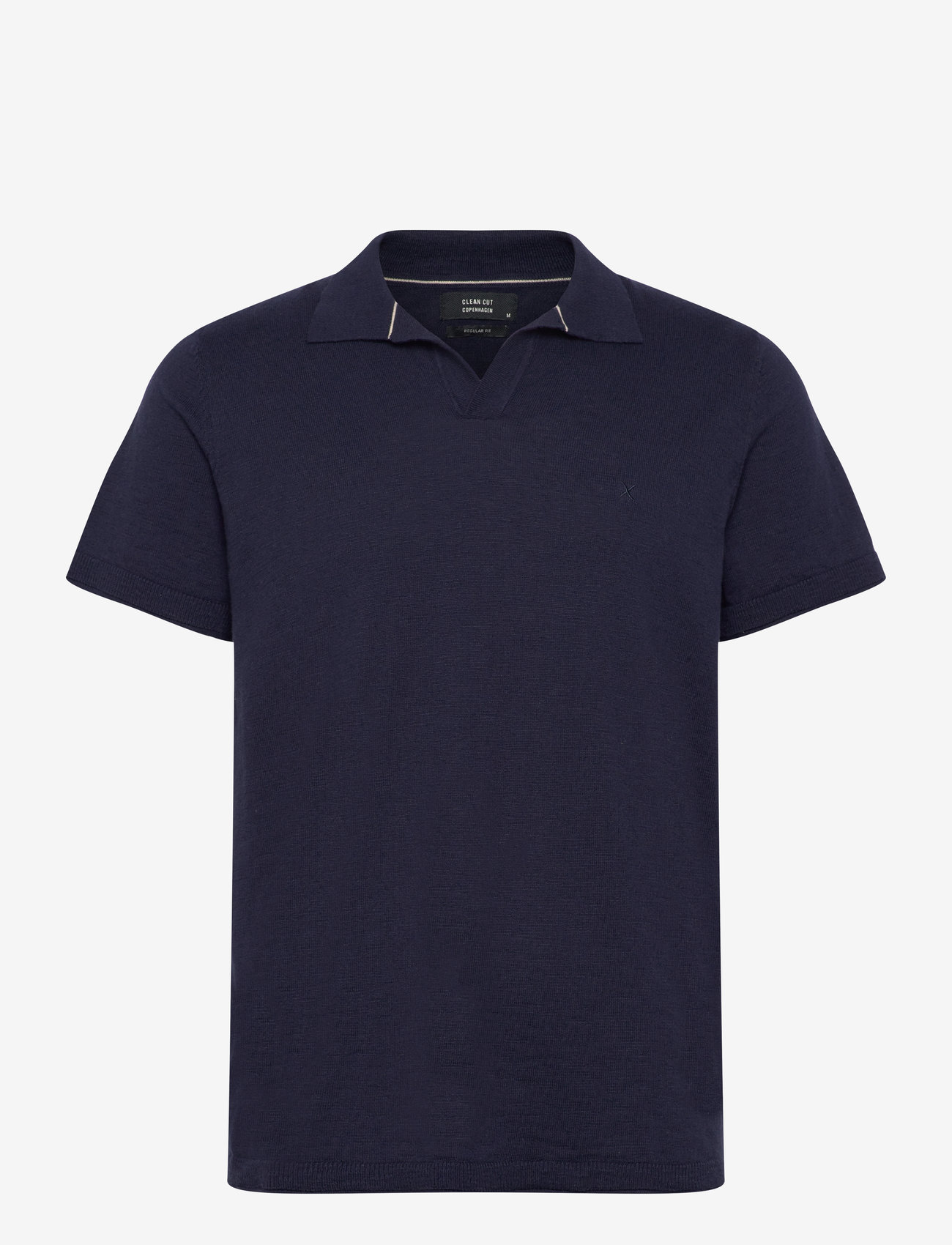 Clean Cut Copenhagen - Thomas knitted polo - kurzärmelig - navy - 1