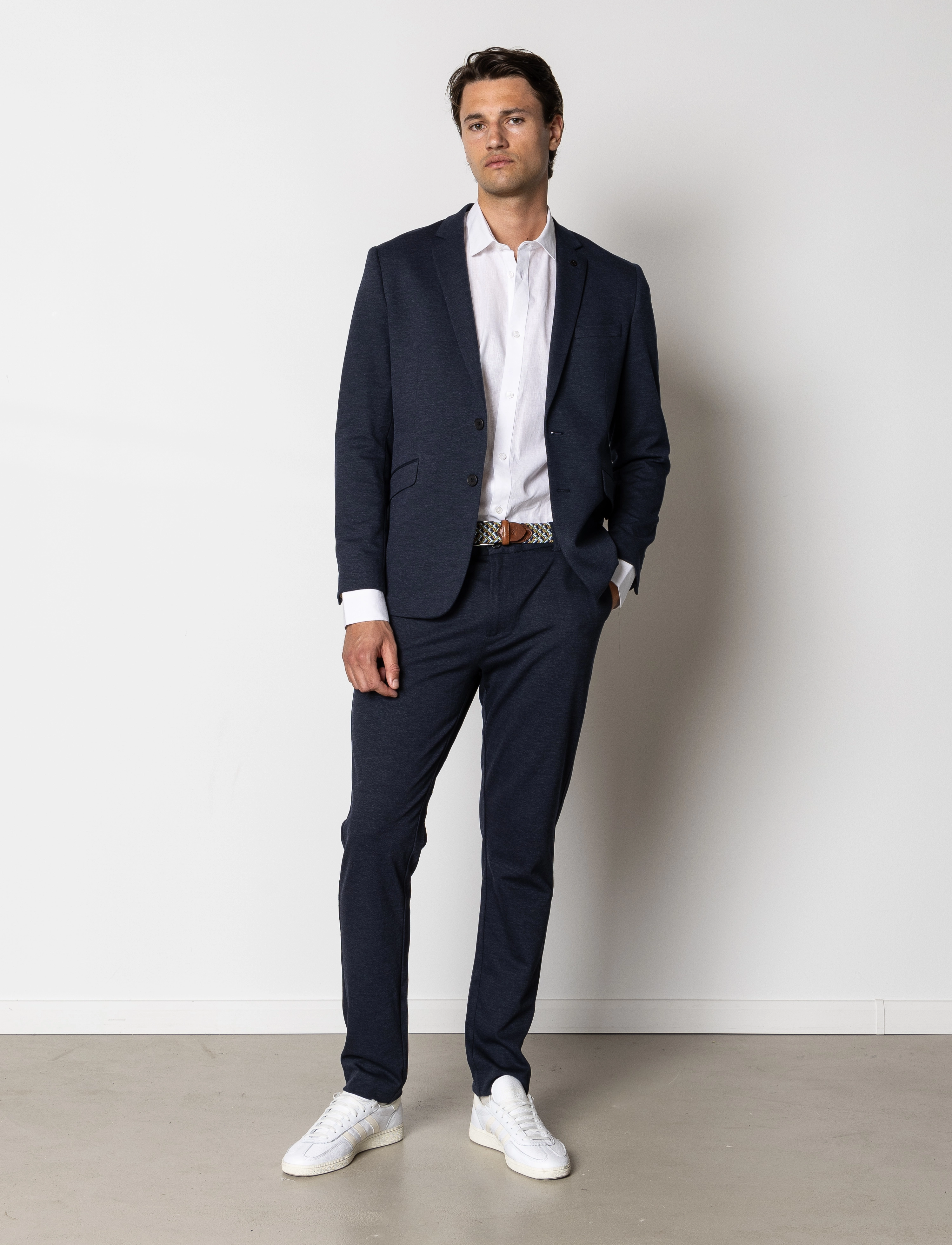 Clean Cut Copenhagen - Brendon Jersey Blazer - blazere - navy - 4