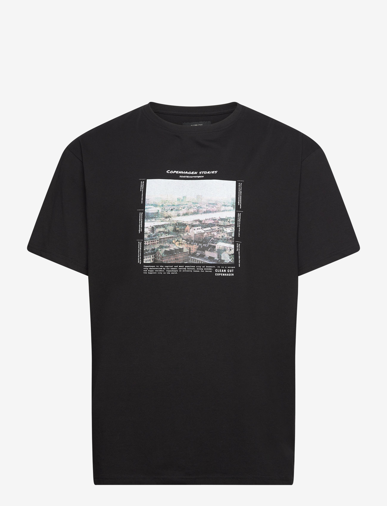 Clean Cut Copenhagen - Sortedamssøen organic T-shirt - kurzärmelig - black - 1