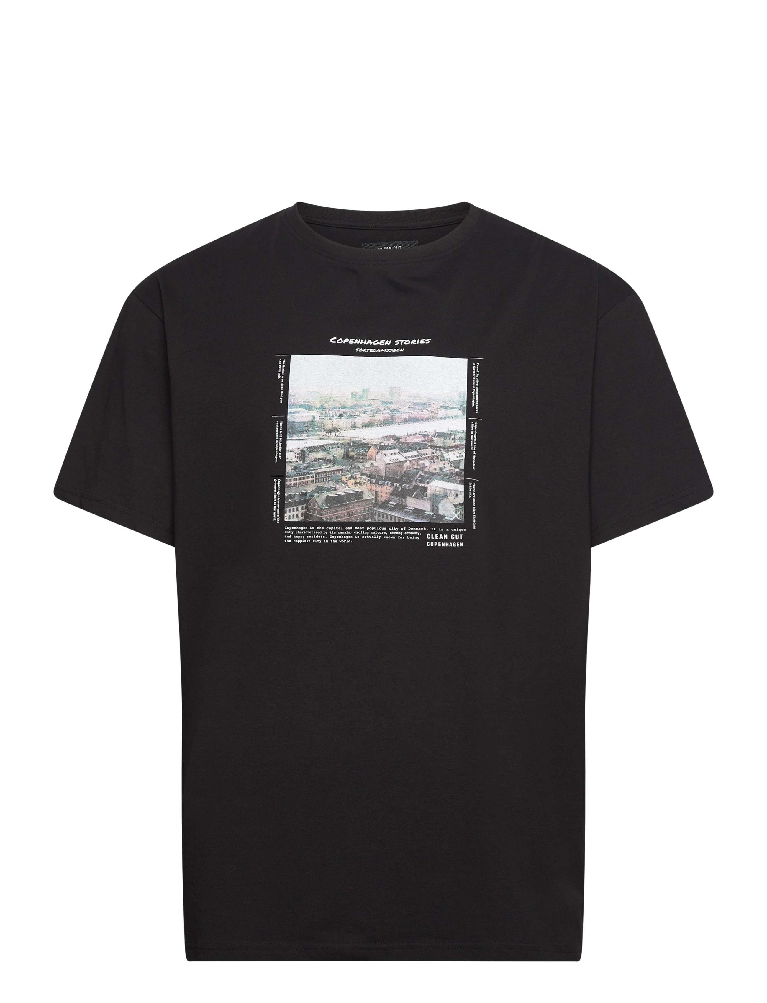 Clean Cut Copenhagen - Sortedamssøen organic T-shirt - black - 1