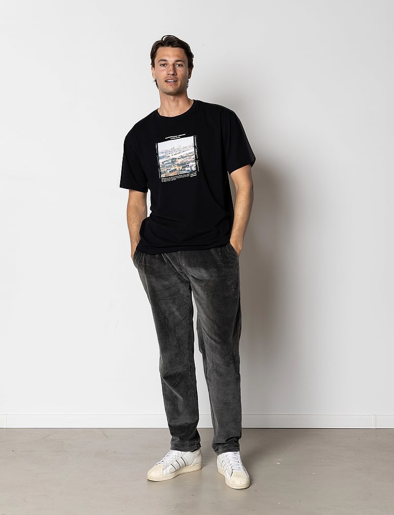 Clean Cut Copenhagen - Sortedamssøen organic T-shirt - kurzärmelig - black - 3