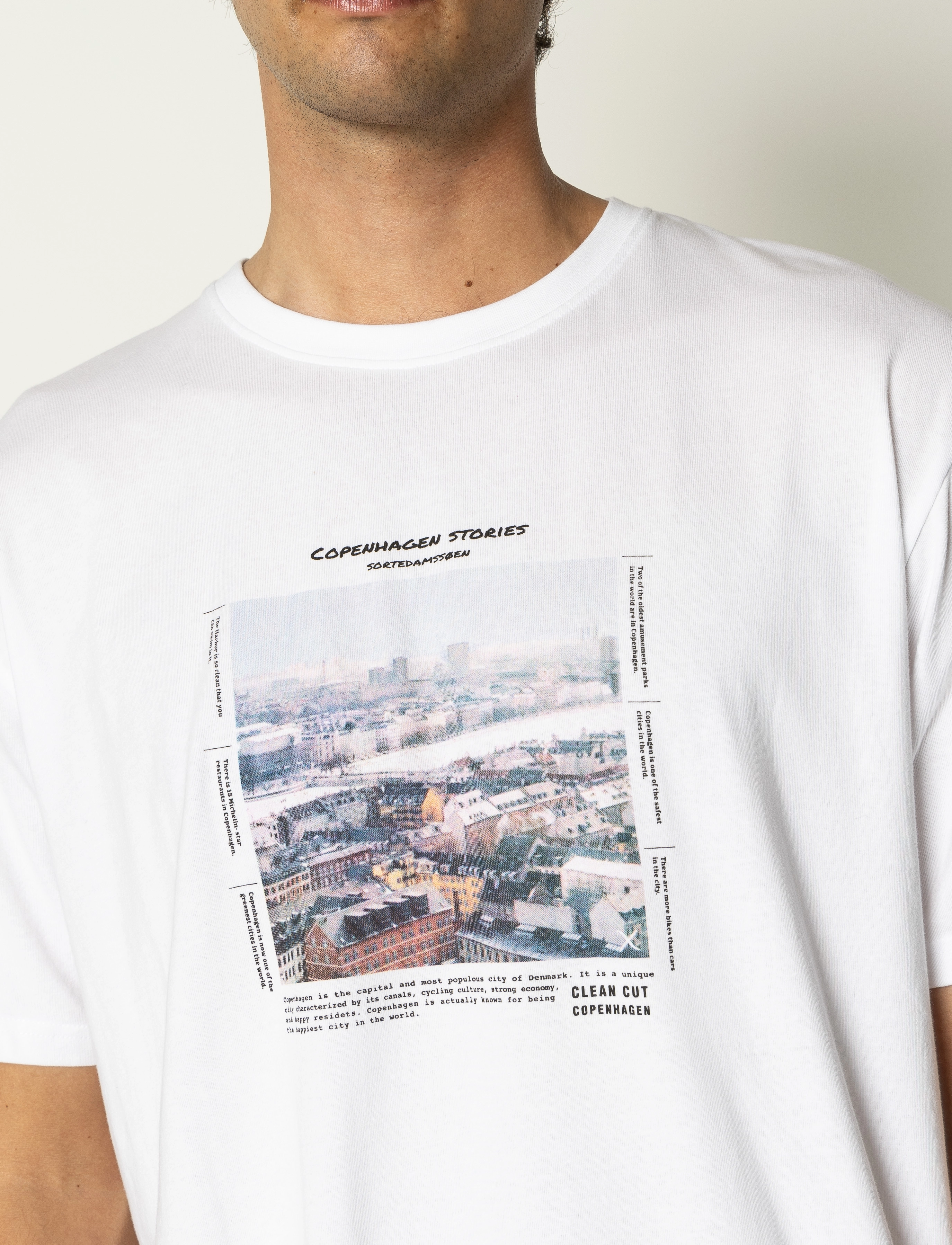 Clean Cut Copenhagen - Sortedamssøen organic T-shirt - white - 4