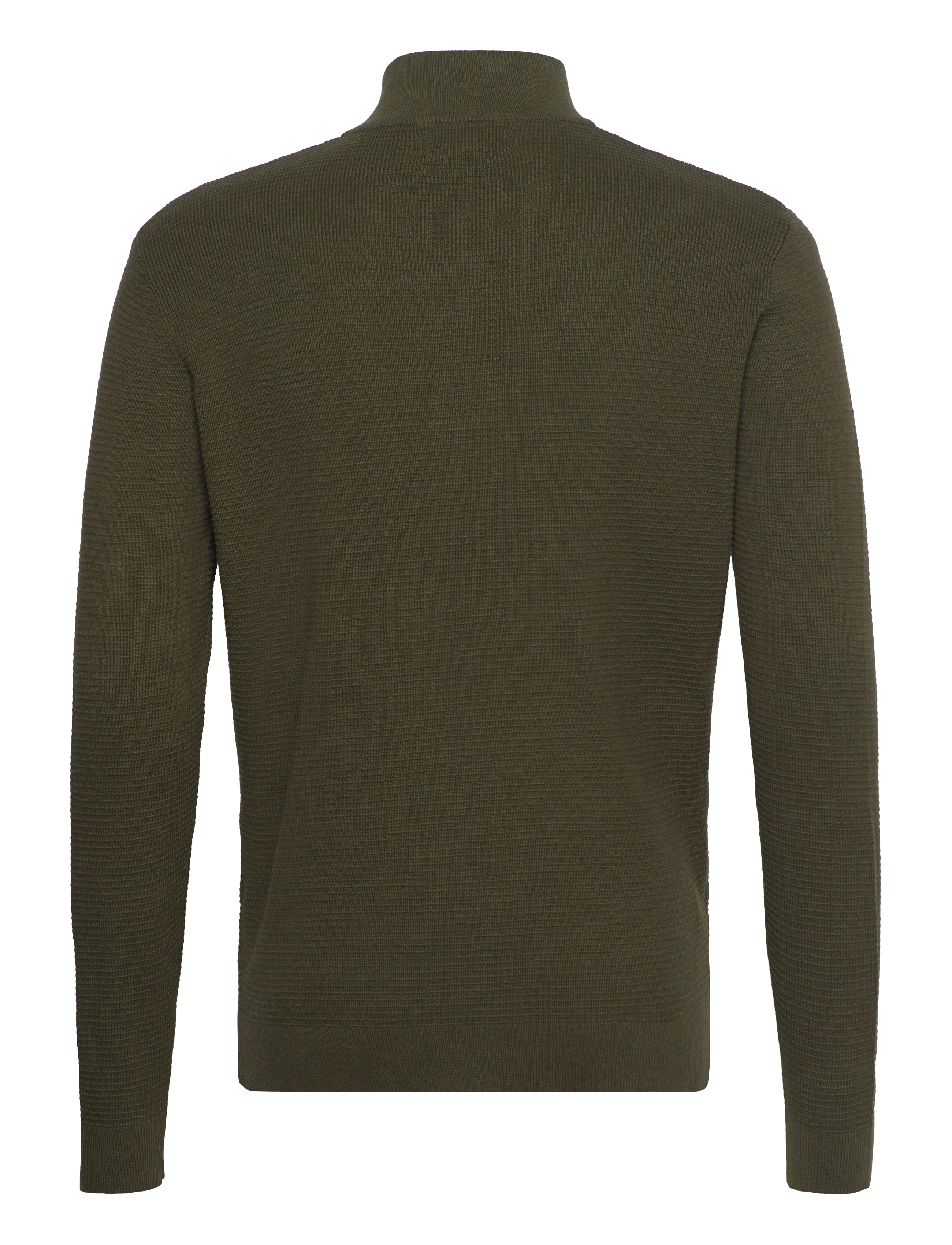 Clean Cut Copenhagen - Oscar half-zip knit - herren - army melange - 2