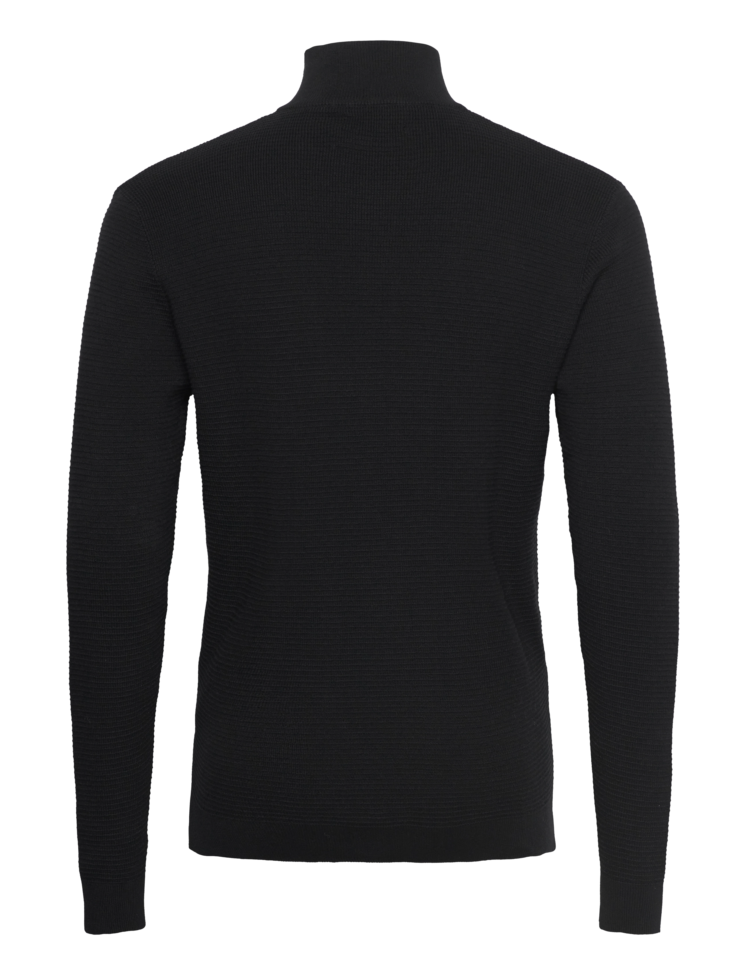 Clean Cut Copenhagen - Oscar half-zip knit - half zip jumpers - black - 2
