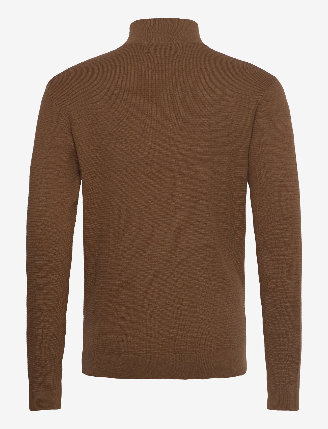 Clean Cut Copenhagen - Oscar half-zip knit - half zip-tröjor - brown melangÈ - 2
