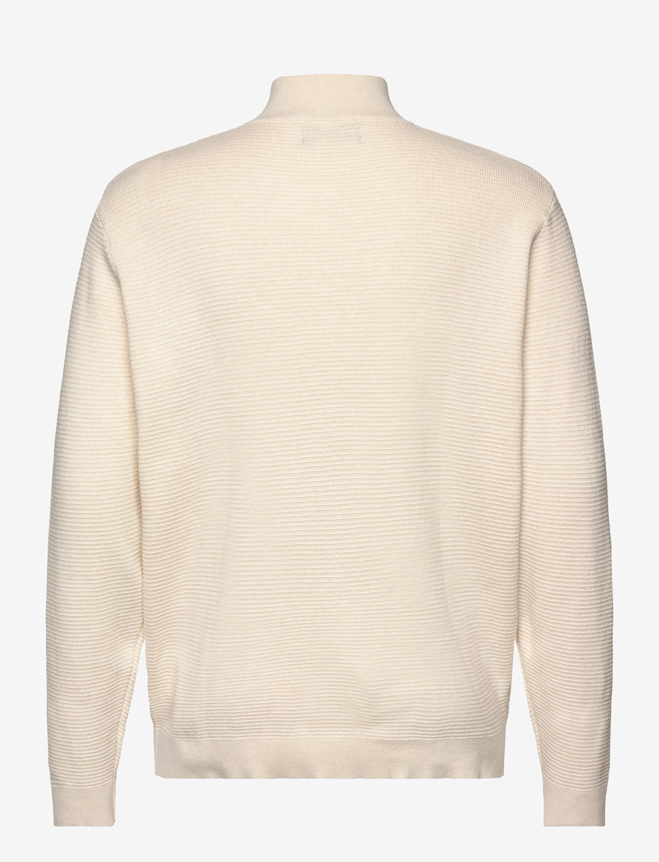 Clean Cut Copenhagen - Oscar half-zip knit - halfzip strik - ecru melange - 2