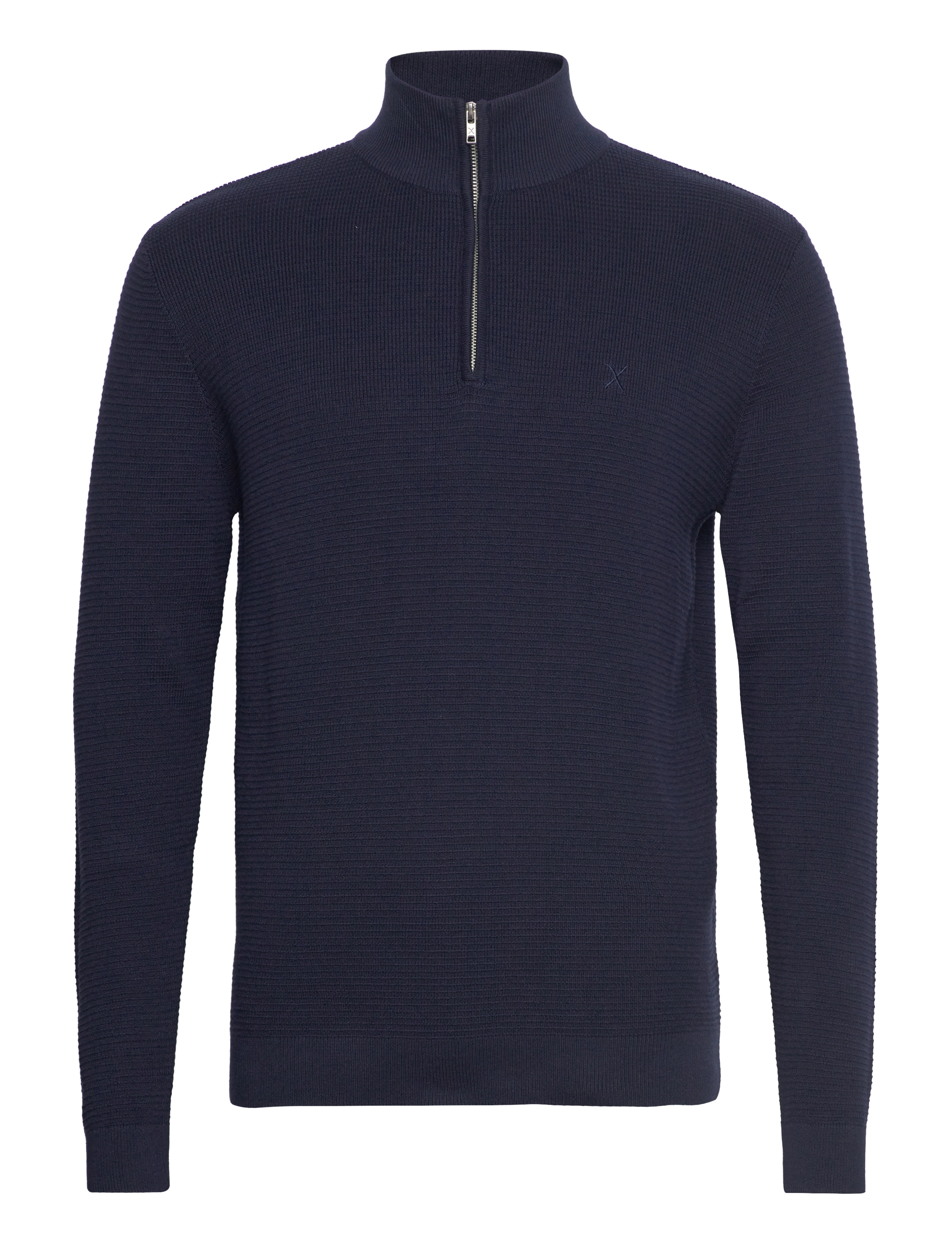 Clean Cut Copenhagen - Oscar half-zip knit - mænd - navy - 1
