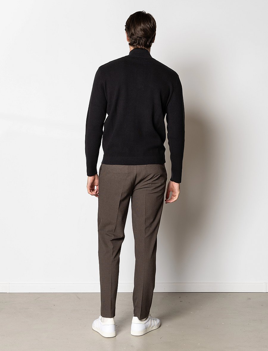 Clean Cut Copenhagen - Oscar half-zip knit - poolpika lukuga džemprid - navy - 5