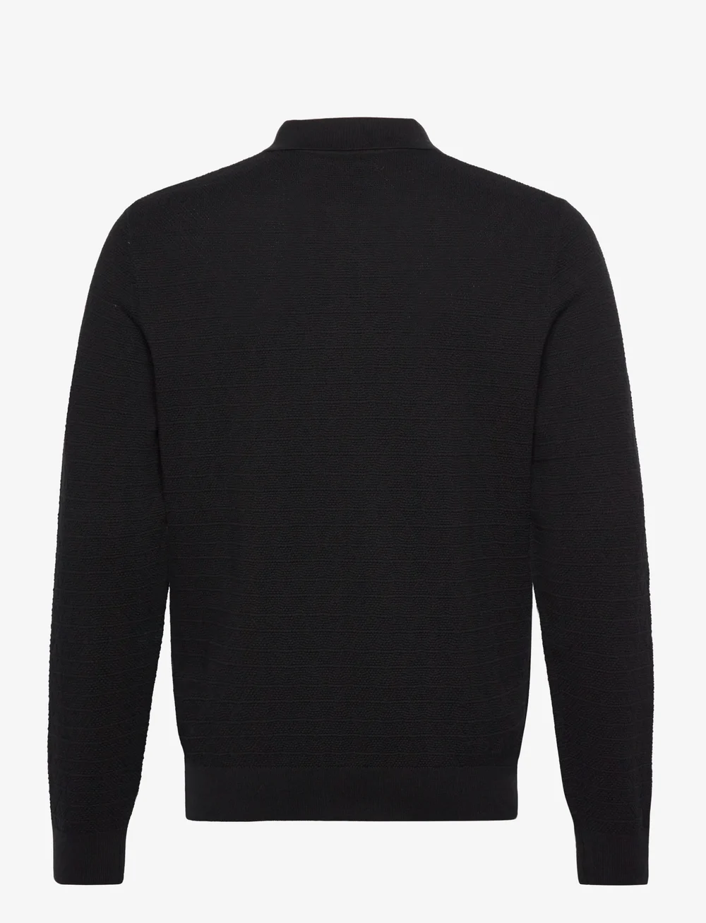 Clean Cut Copenhagen - Mads knitted polo - stickade pikéer - black - 2