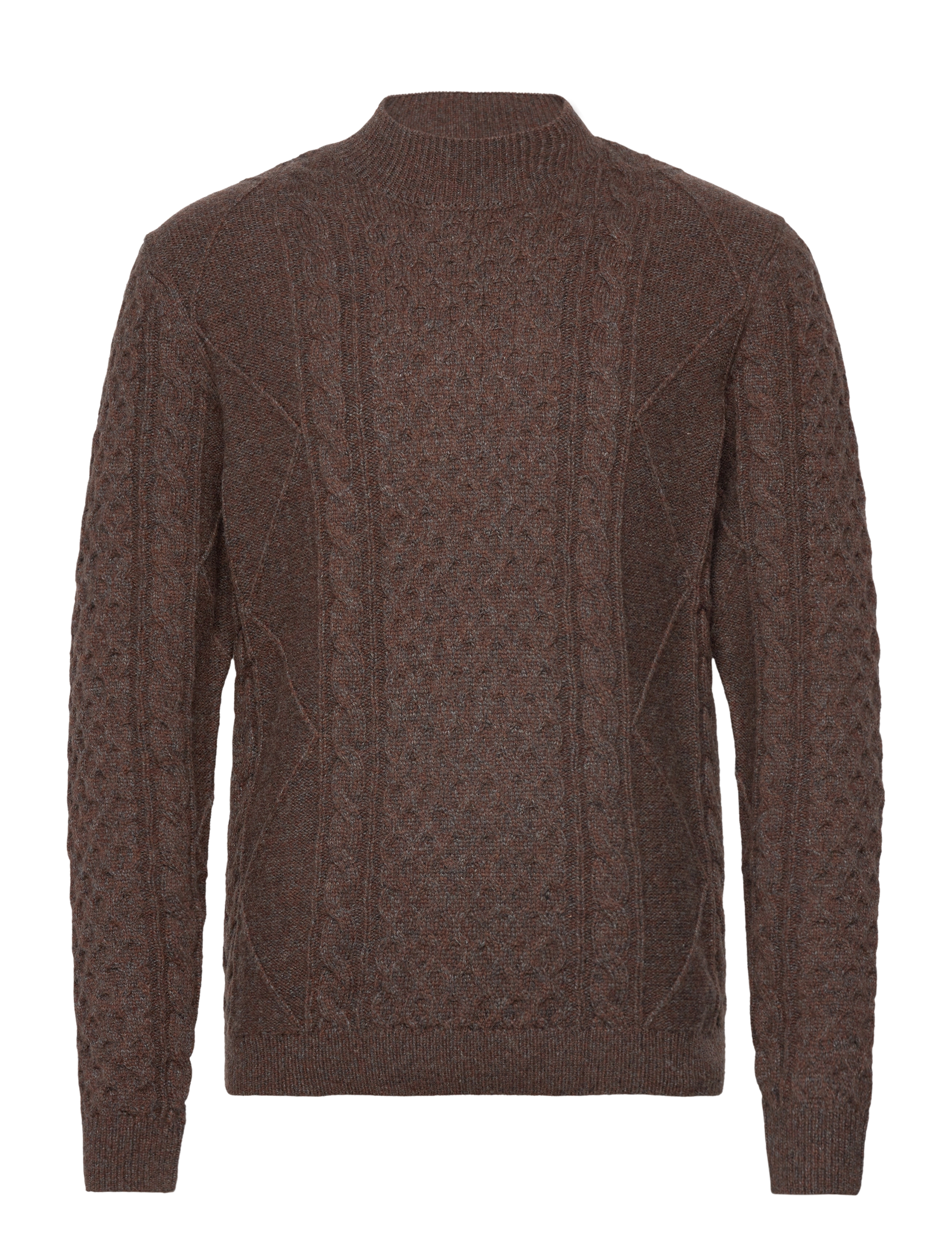 Clean Cut Copenhagen - Morgan wool knit - dark brown melange - 1